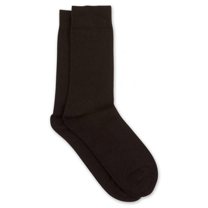 Triopack, Wadenlange Socken Herren Black 43-46 von camano