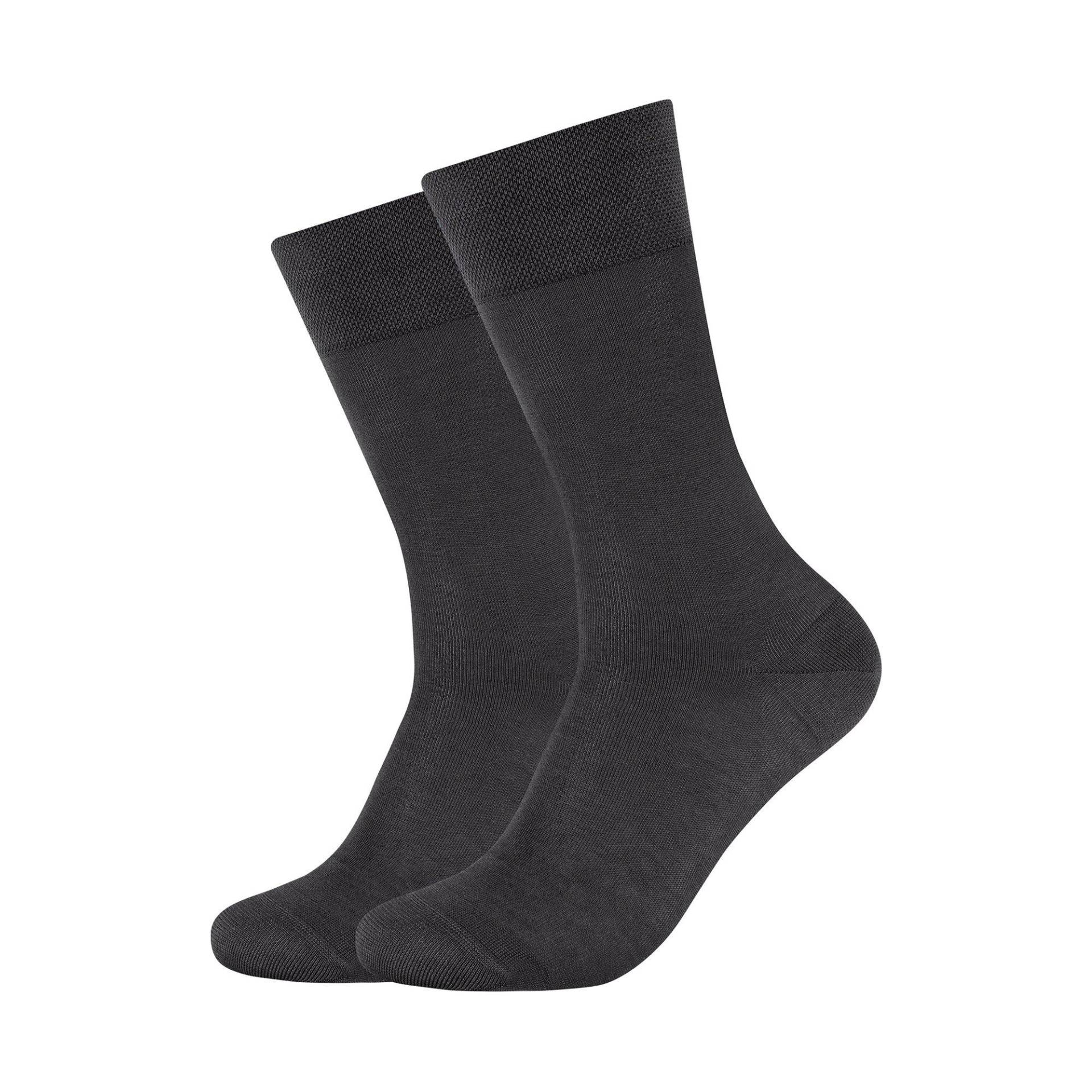 Duopack, Wadenlange Socken Herren Anthrazit 39-42 von camano