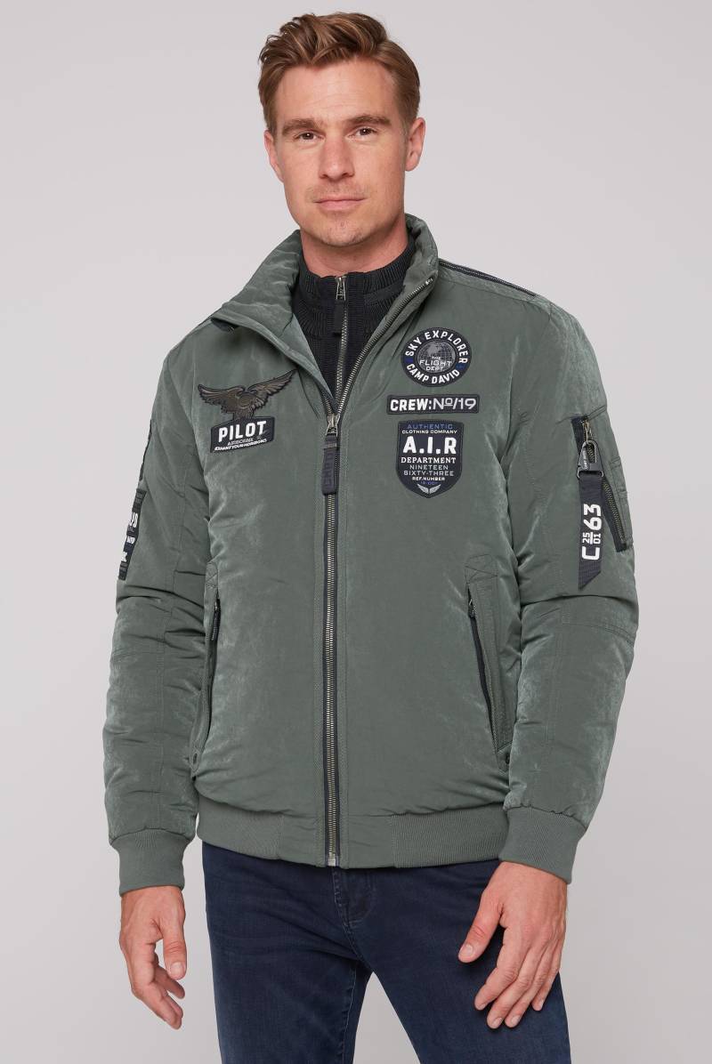 CAMP DAVID Blouson, ohne Kapuze, mit vielen Patches von camp david