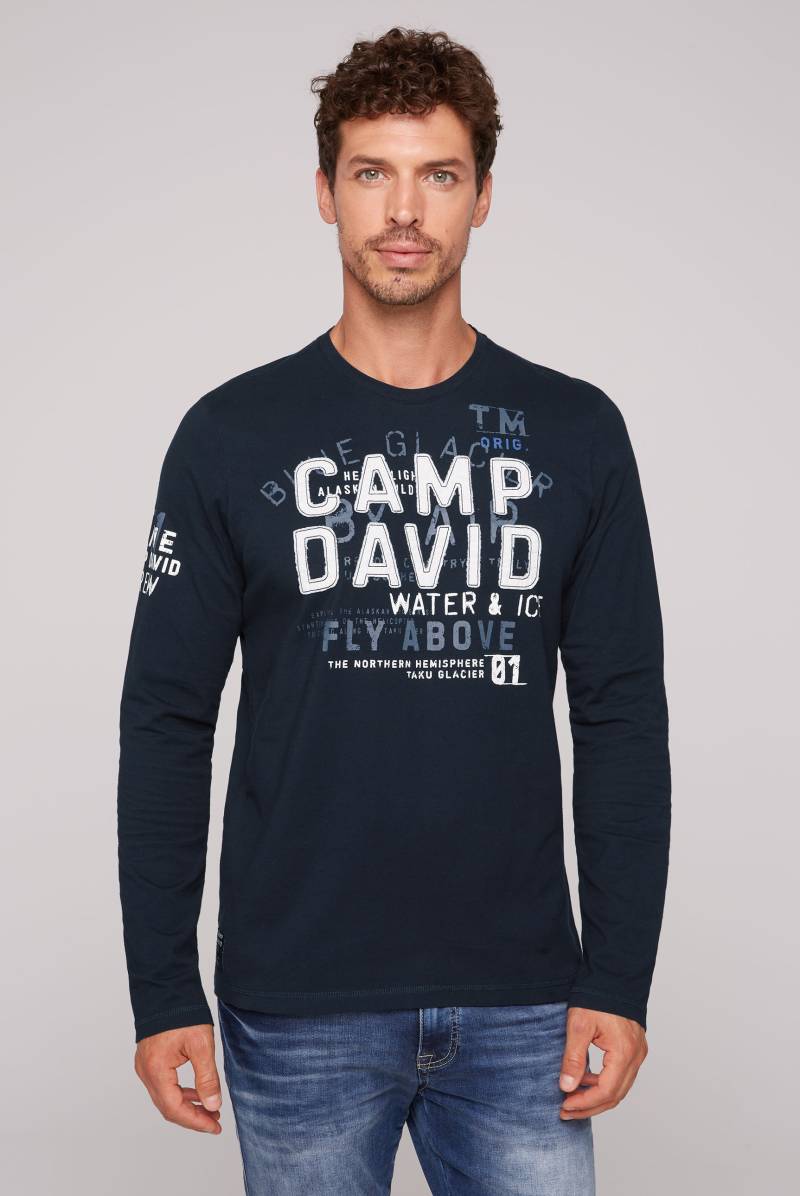 CAMP DAVID Langarmshirt, mit mehreren Prints von camp david