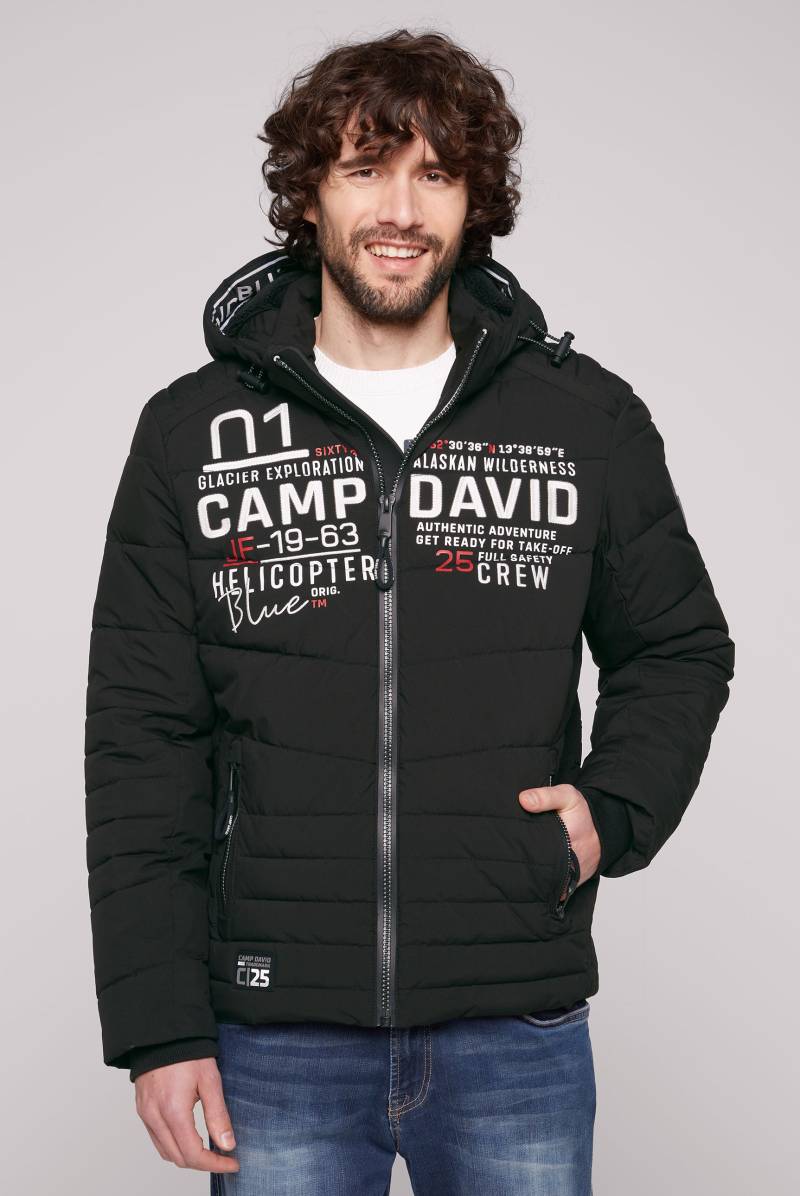 CAMP DAVID Outdoorjacke, mit Kapuze, mit Windbreaker-Bündchen im Ärmel von camp david