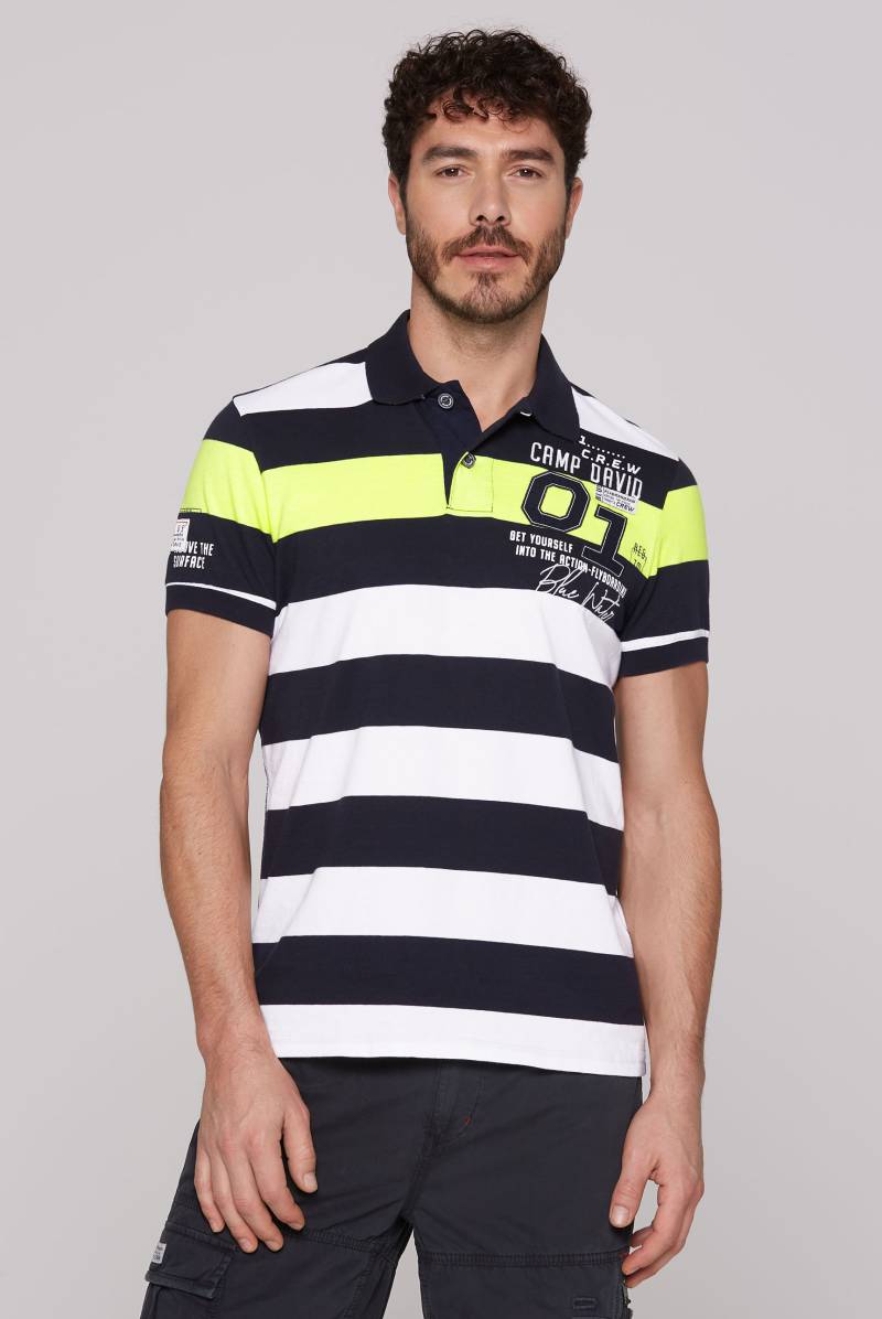CAMP DAVID Poloshirt, mit Logo Print von camp david