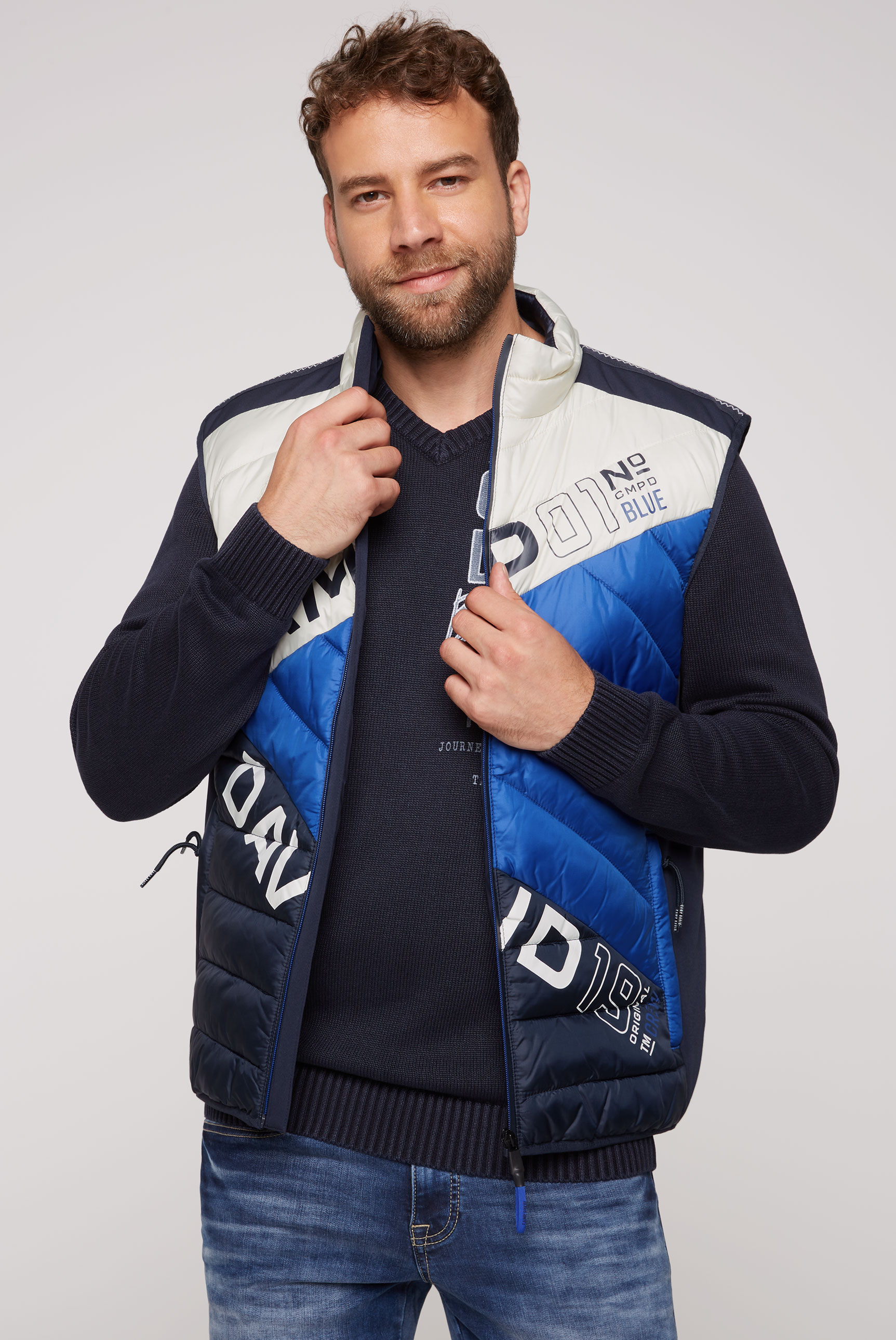CAMP DAVID Steppweste, mit Colour-Blocking CAMP DAVID Steppweste, mit Colour-Blocking von camp david