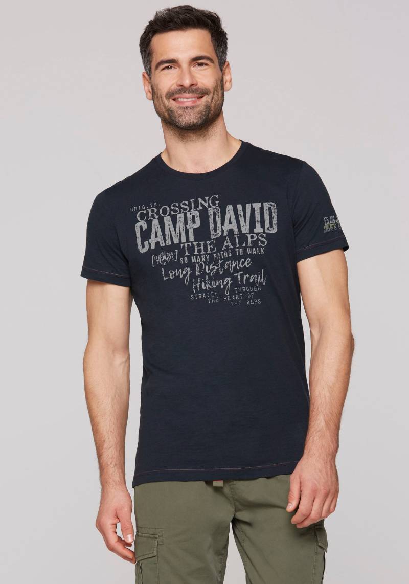 CAMP DAVID T-Shirt, mit Logodrucken von camp david