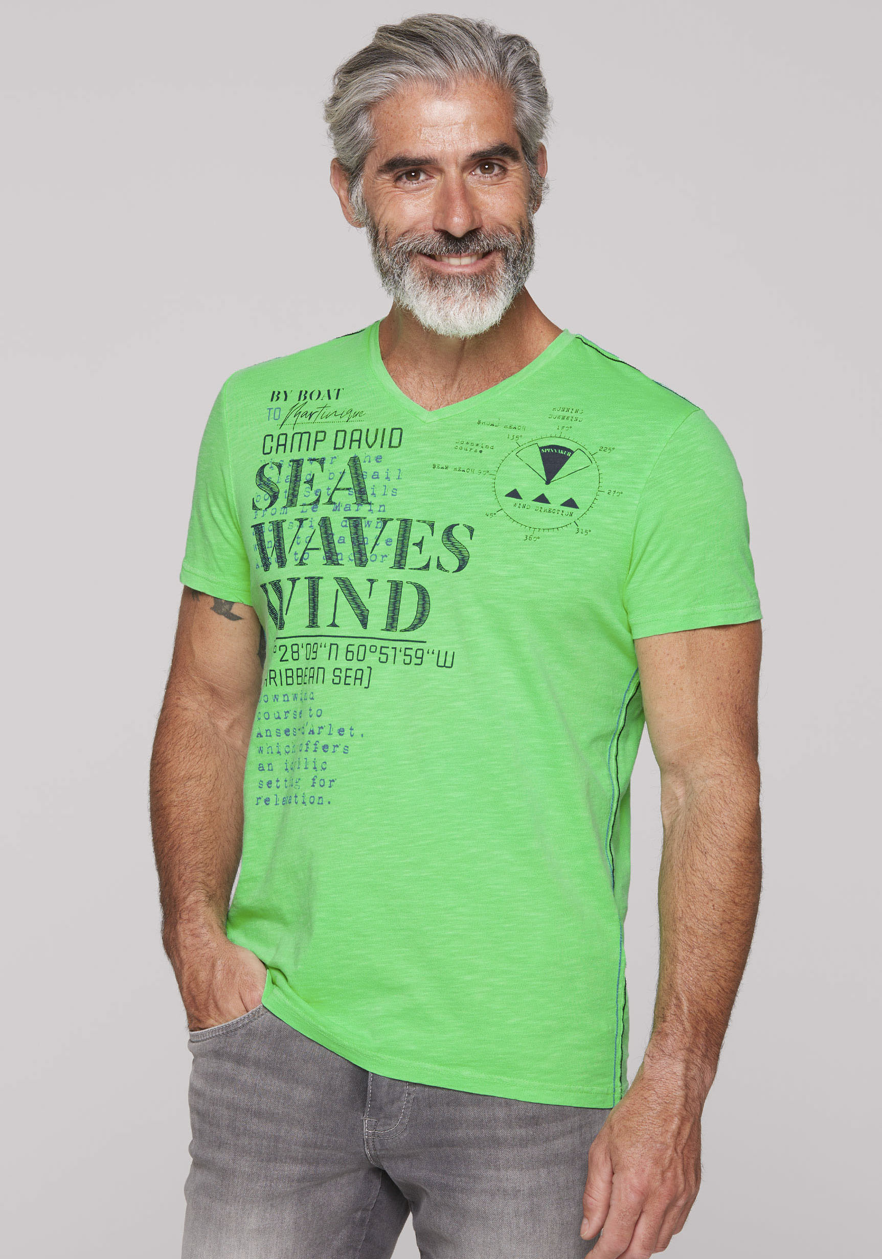 CAMP DAVID T-Shirt, mit Wording-Prints CAMP DAVID T-Shirt, mit Wording-Prints von camp david