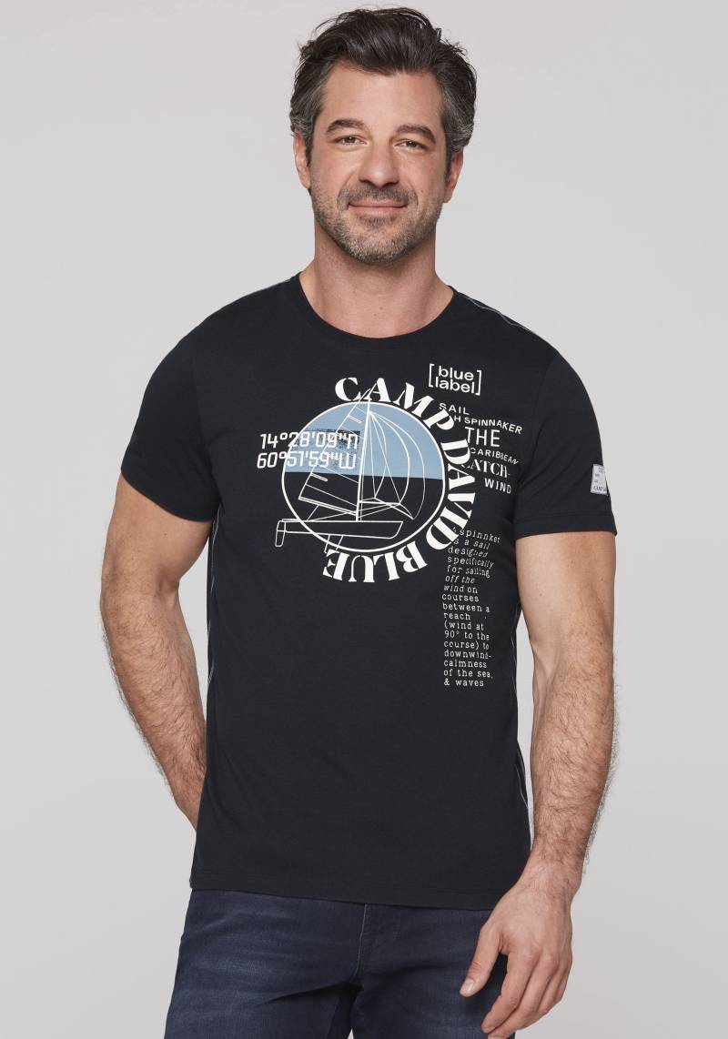 CAMP DAVID T-Shirt, mit Wording-Prints von camp david