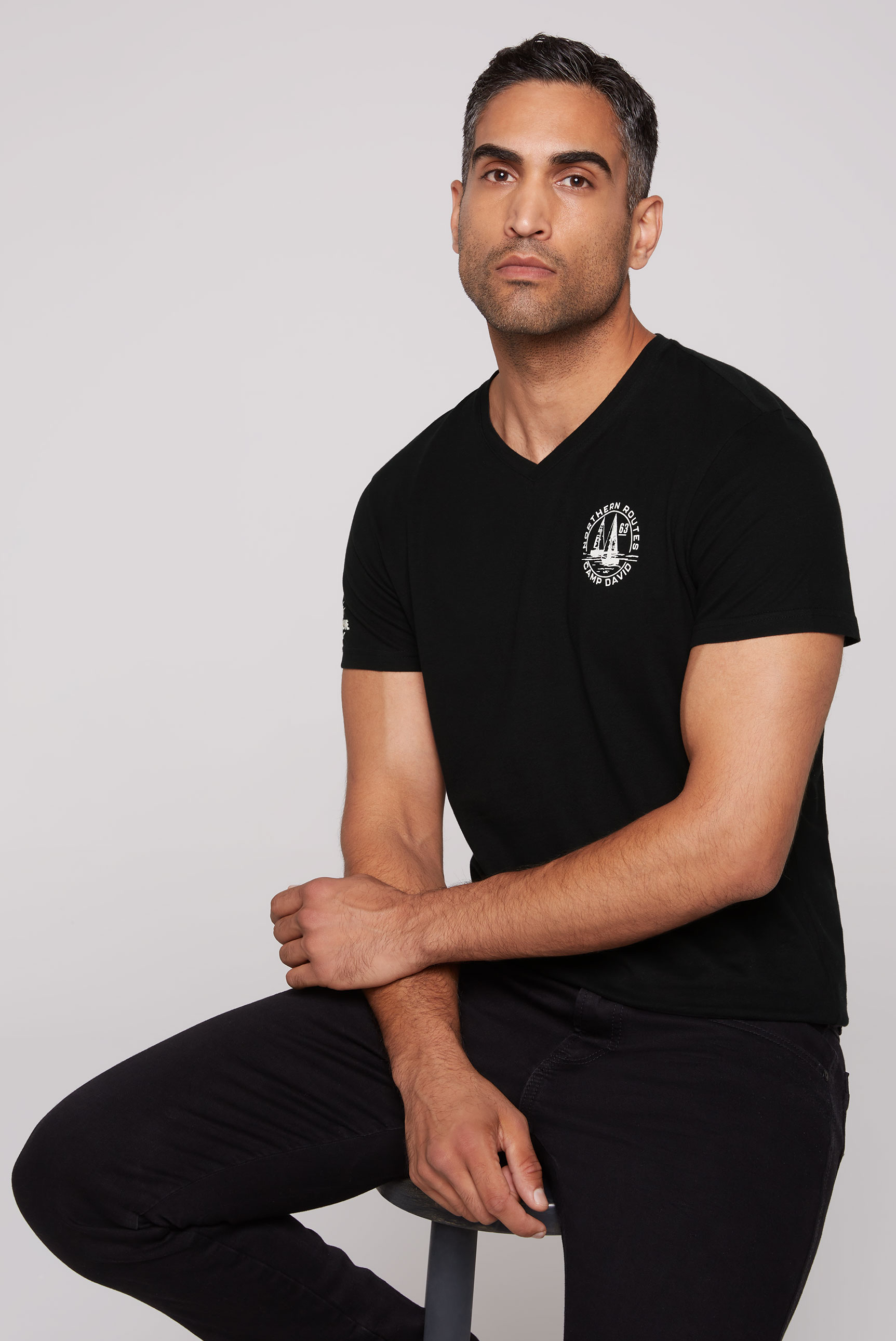 CAMP DAVID V-Shirt, mit maritimen Prints CAMP DAVID V-Shirt, mit maritimen Prints von camp david