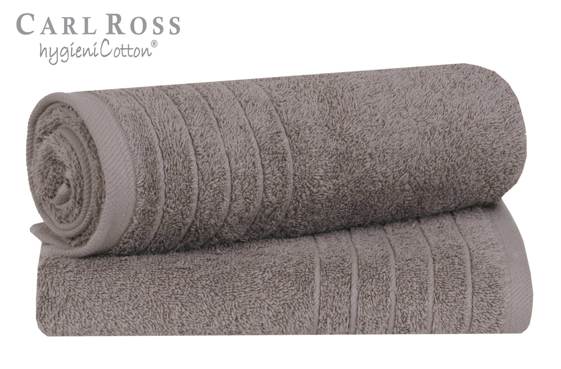 Carl Ross Handtuch »HygieniCotton«, (2 St., 2er Set Handtücher 50 x 100 cm), mit 2 Aufhängekordeln von carl ross