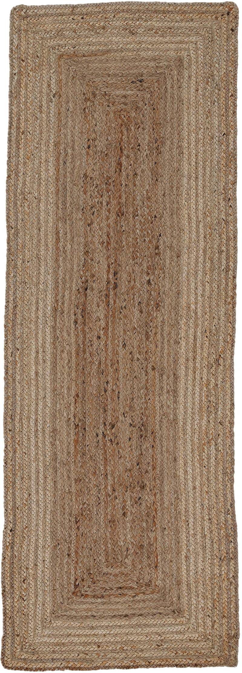 carpetfine Teppich »Nele Juteteppich Naturfaser«, rechteckig, 6 mm Höhe, geflochtener Wendeteppich aus 100% Jute, quadratisch und als Läufer von carpetfine