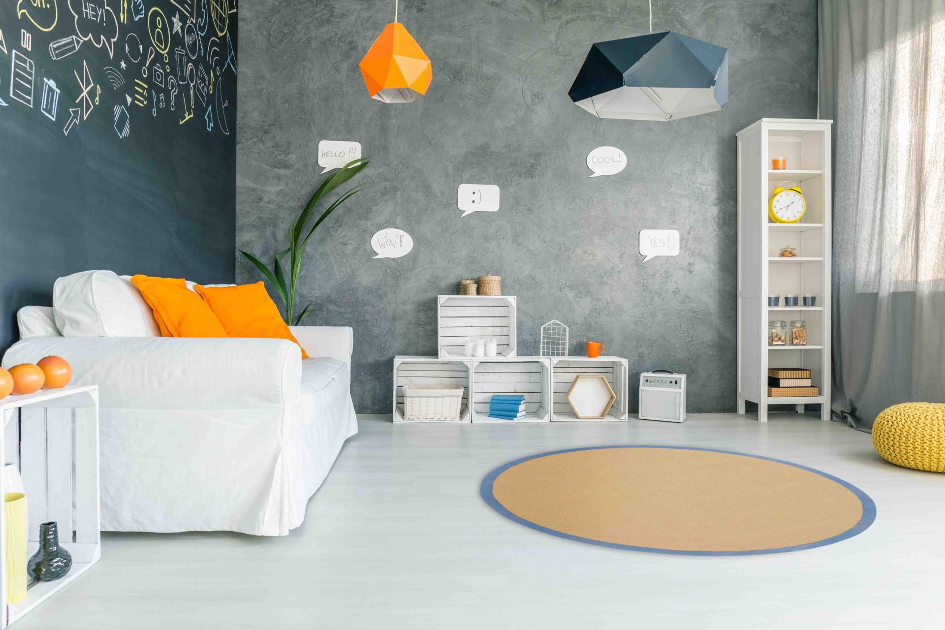 carpetfine Sisalteppich »Sisal«, rund, 5 mm Höhe, mit farbiger Bordüre, Anti-Rutsch Rückseite carpetfine Sisalteppich »Sisal«, rund, 5 mm Höhe, mit farbiger Bordüre, Anti-Rutsch Rückseite von carpetfine