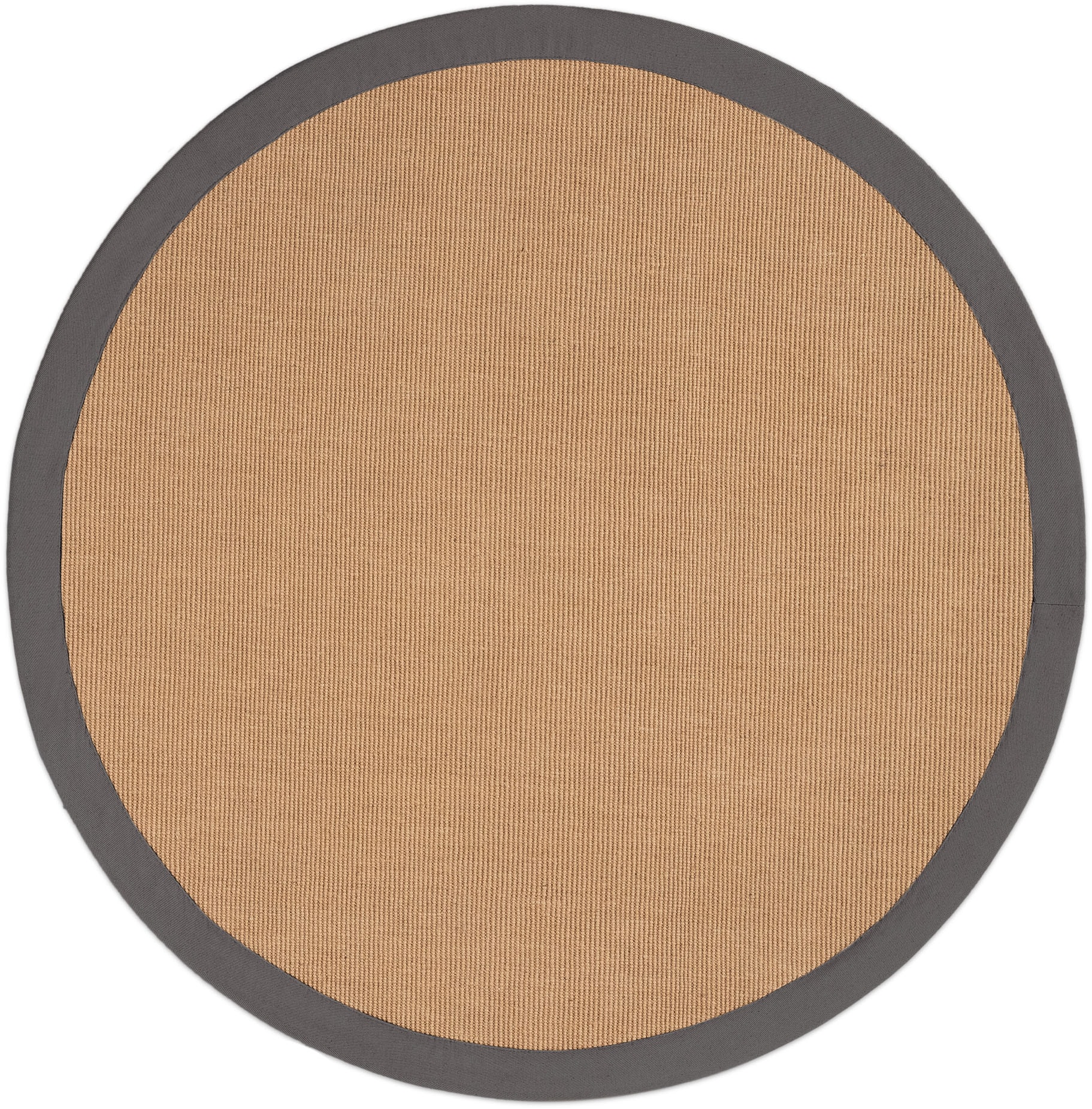 carpetfine Sisalteppich »Sisal«, rund, 5 mm Höhe, mit farbiger Bordüre, Anti-Rutsch Rückseite carpetfine Sisalteppich »Sisal«, rund, 5 mm Höhe, mit farbiger Bordüre, Anti-Rutsch Rückseite von carpetfine