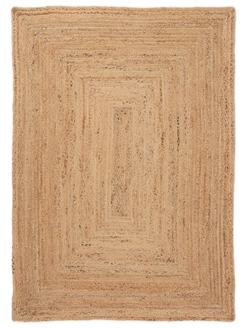 carpetfine Teppich »Nele Juteteppich Naturfaser«, rechteckig, 6 mm Höhe, geflochtener Wendeteppich aus 100% Jute, quadratisch und als Läufer von carpetfine