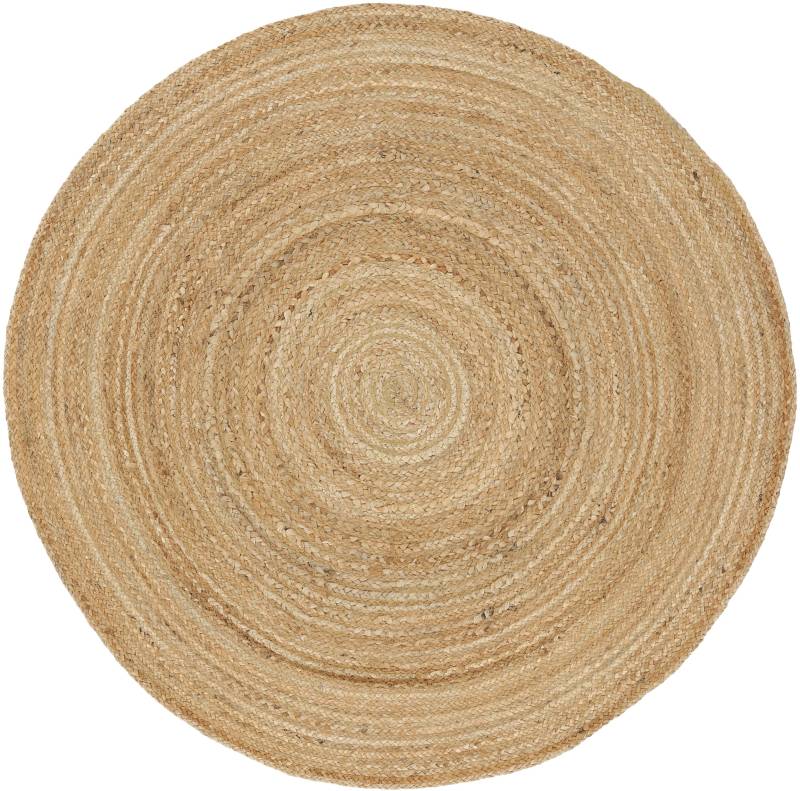 carpetfine Teppich »Nele Juteteppich Naturfaser«, rund, geflochtener Wendeteppich aus 100%Jute, in rund und oval, viele Grössen von carpetfine