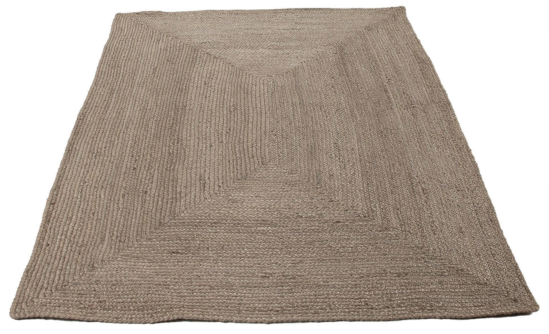 carpetfine Teppich »Nele Juteteppich Naturfaser«, rechteckig, 6 mm Höhe, geflochtener Wendeteppich aus 100% Jute, quadratisch und als Läufer von carpetfine