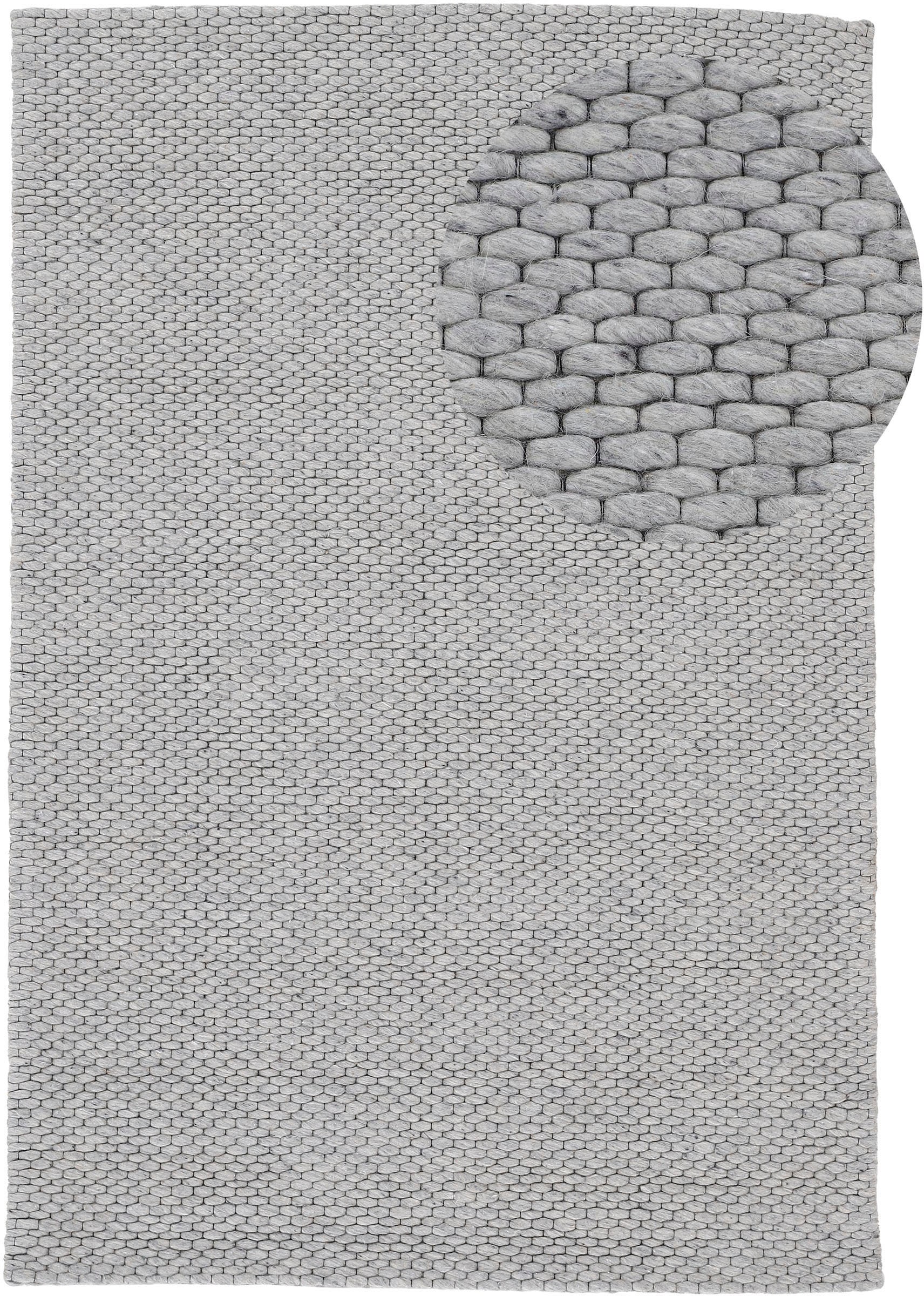 carpetfine Wollteppich »Sina«, rechteckig, Handweb Teppich, reine Wolle, meliert, handgewebt, weich & kuschelig von carpetfine