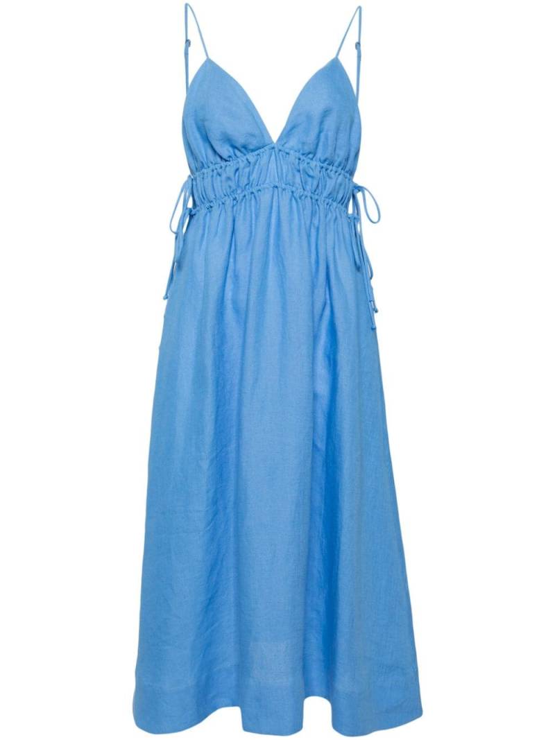 casa raki Rita organic linen dress - Blue von casa raki