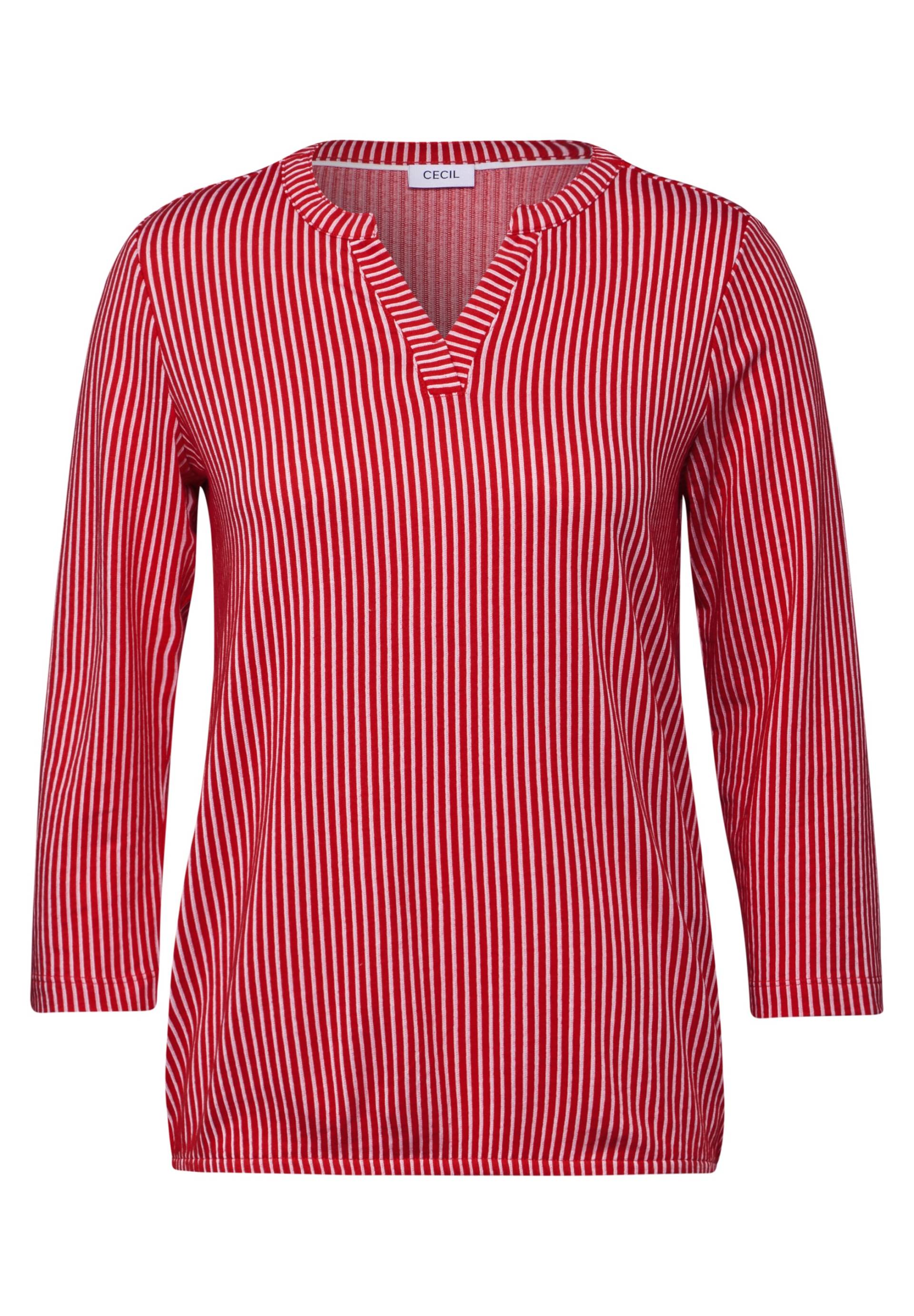 Cecil 3/4-Arm-Shirt, im Tunika-Look, mit geschlitztem Rundhals Cecil 3/4-Arm-Shirt, im Tunika-Look, mit geschlitztem Rundhals von cecil