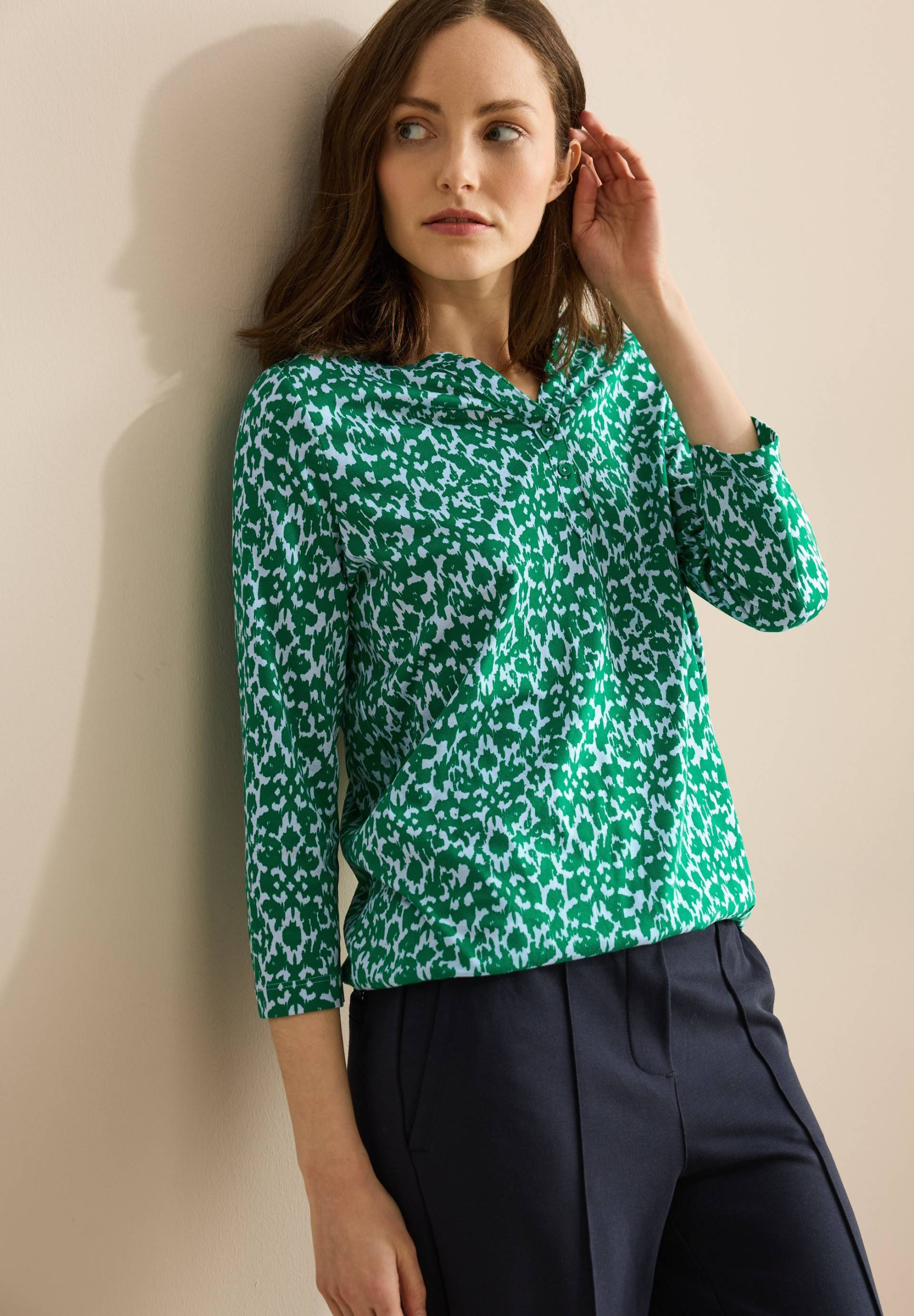 Cecil 3/4-Arm-Shirt, mit Minimal-Print und im Tunika-Look Cecil 3/4-Arm-Shirt, mit Minimal-Print und im Tunika-Look von cecil