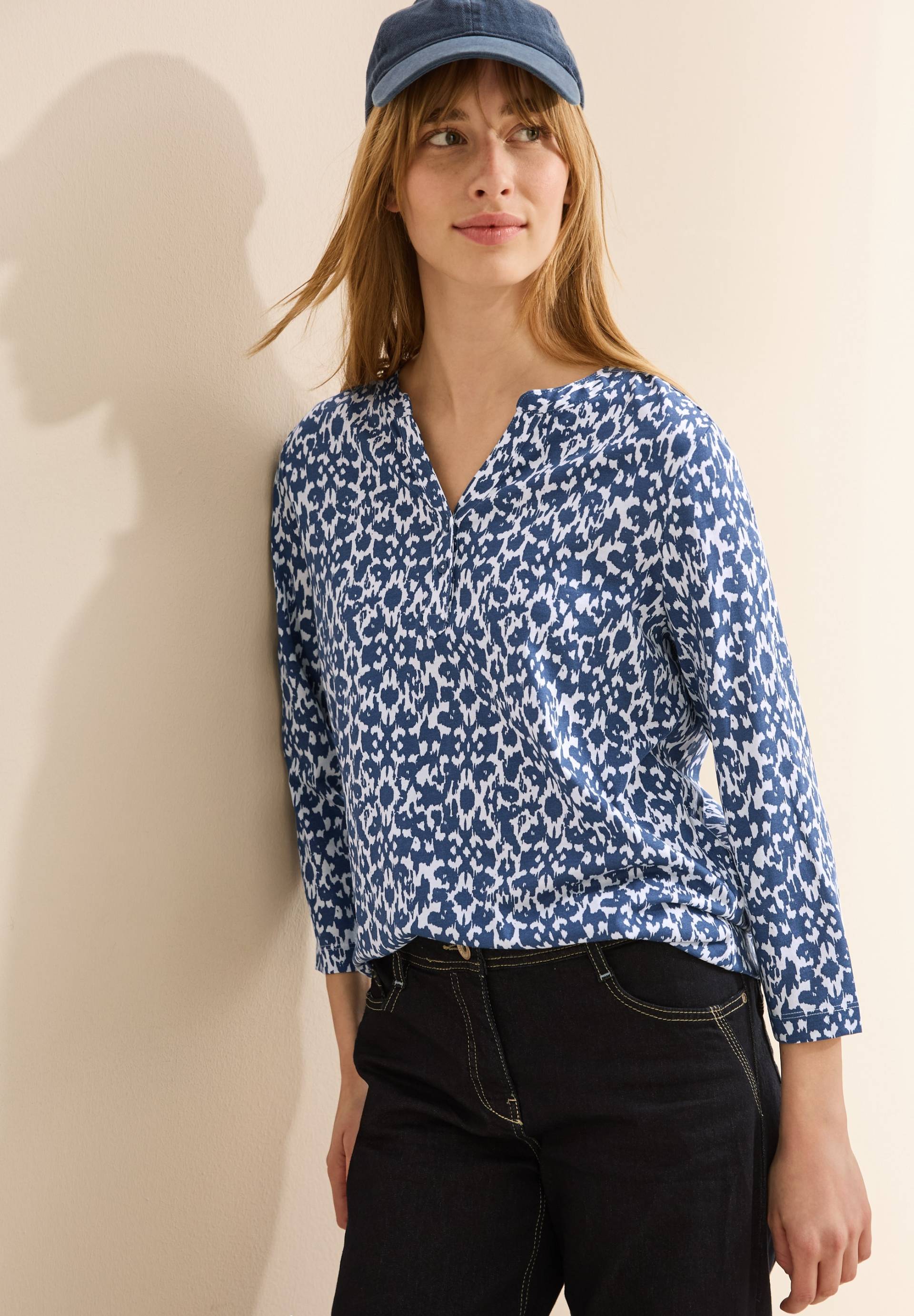 Cecil 3/4-Arm-Shirt, mit Minimal-Print und im Tunika-Look Cecil 3/4-Arm-Shirt, mit Minimal-Print und im Tunika-Look von cecil