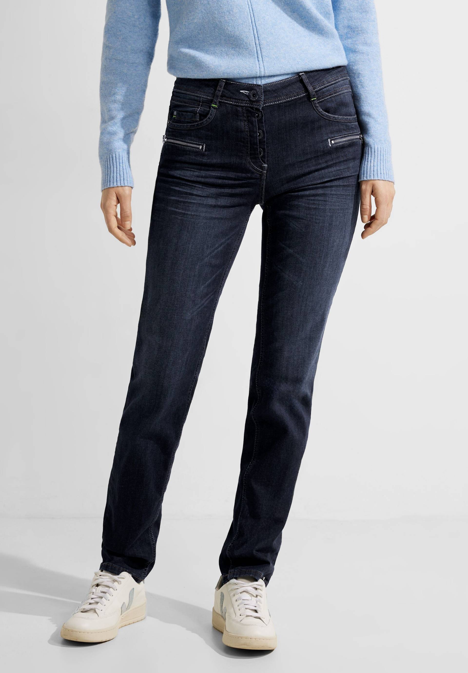 Cecil 5-Pocket-Jeans, mit Zipperdetails von cecil