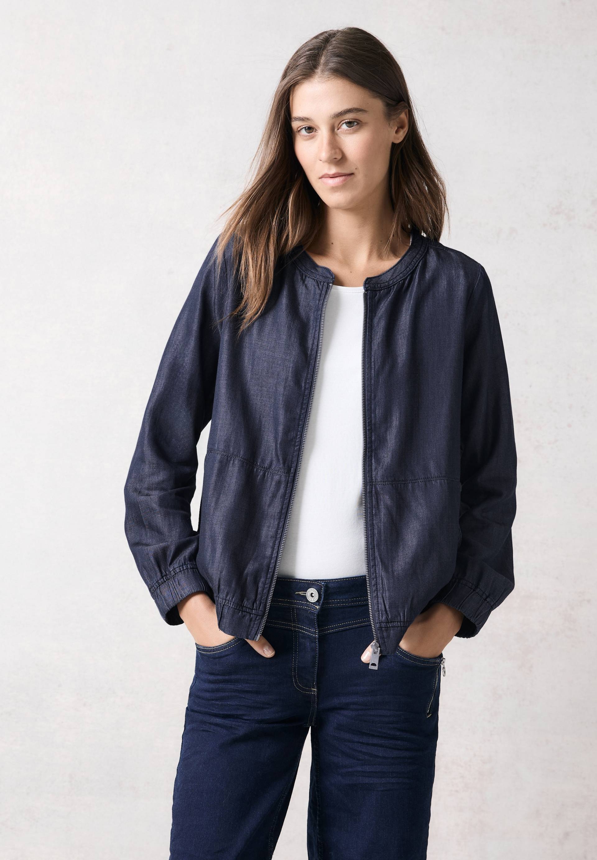 Cecil Blouson, im Denim-Look von cecil