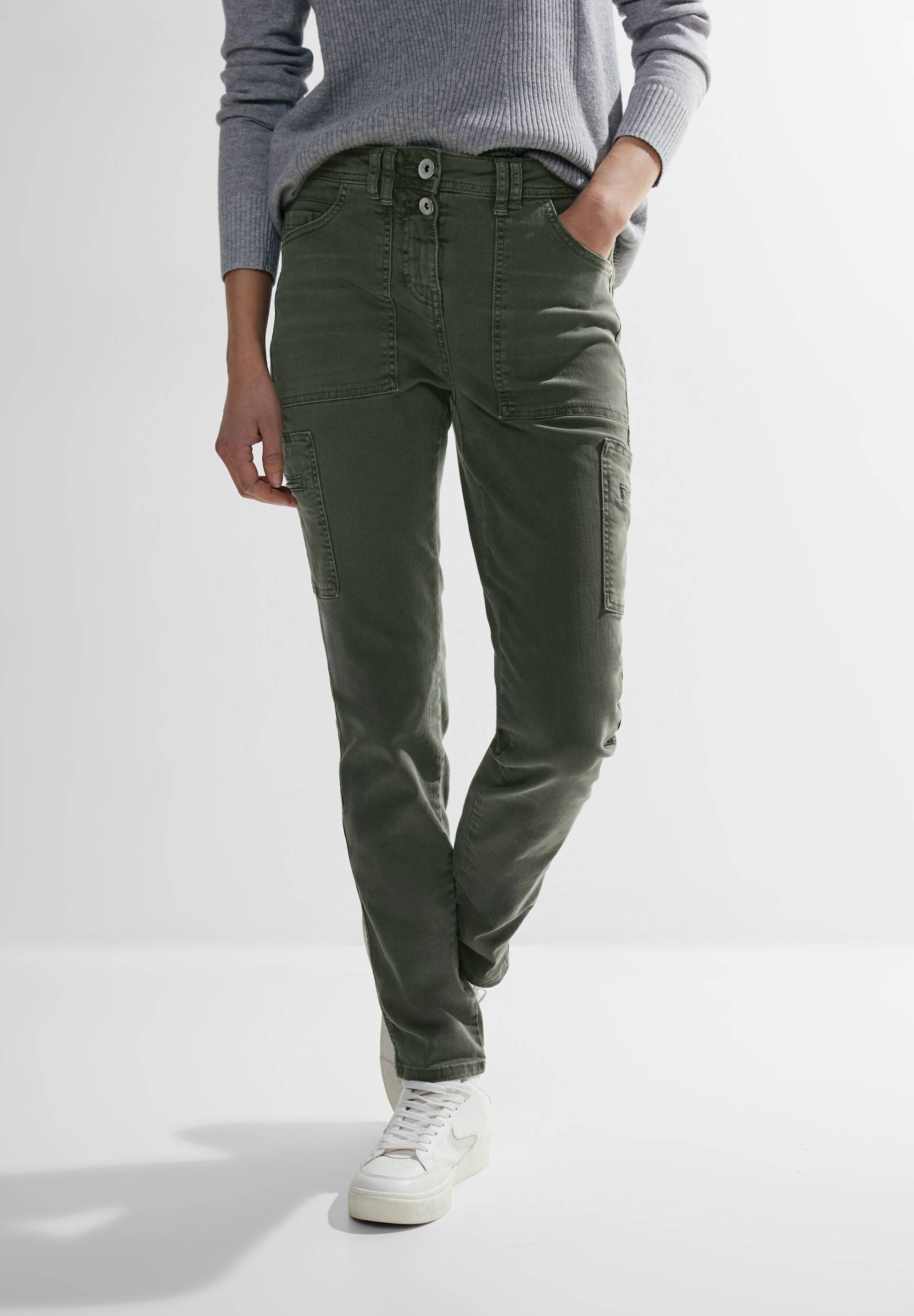 Cecil Cargojeans »Style Toronto Cargo Color«, mit Seitentaschen von cecil