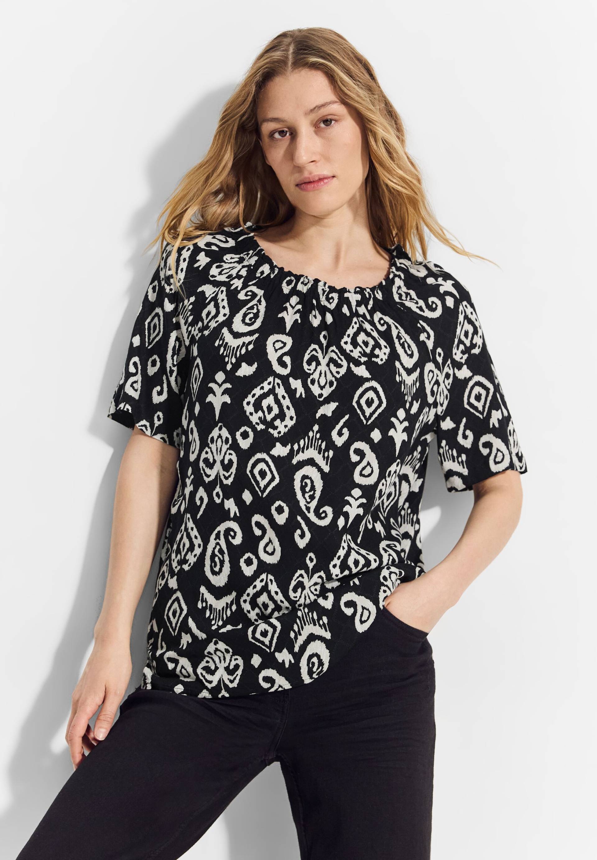 Cecil Carmenbluse, mit Ornament Muster von cecil