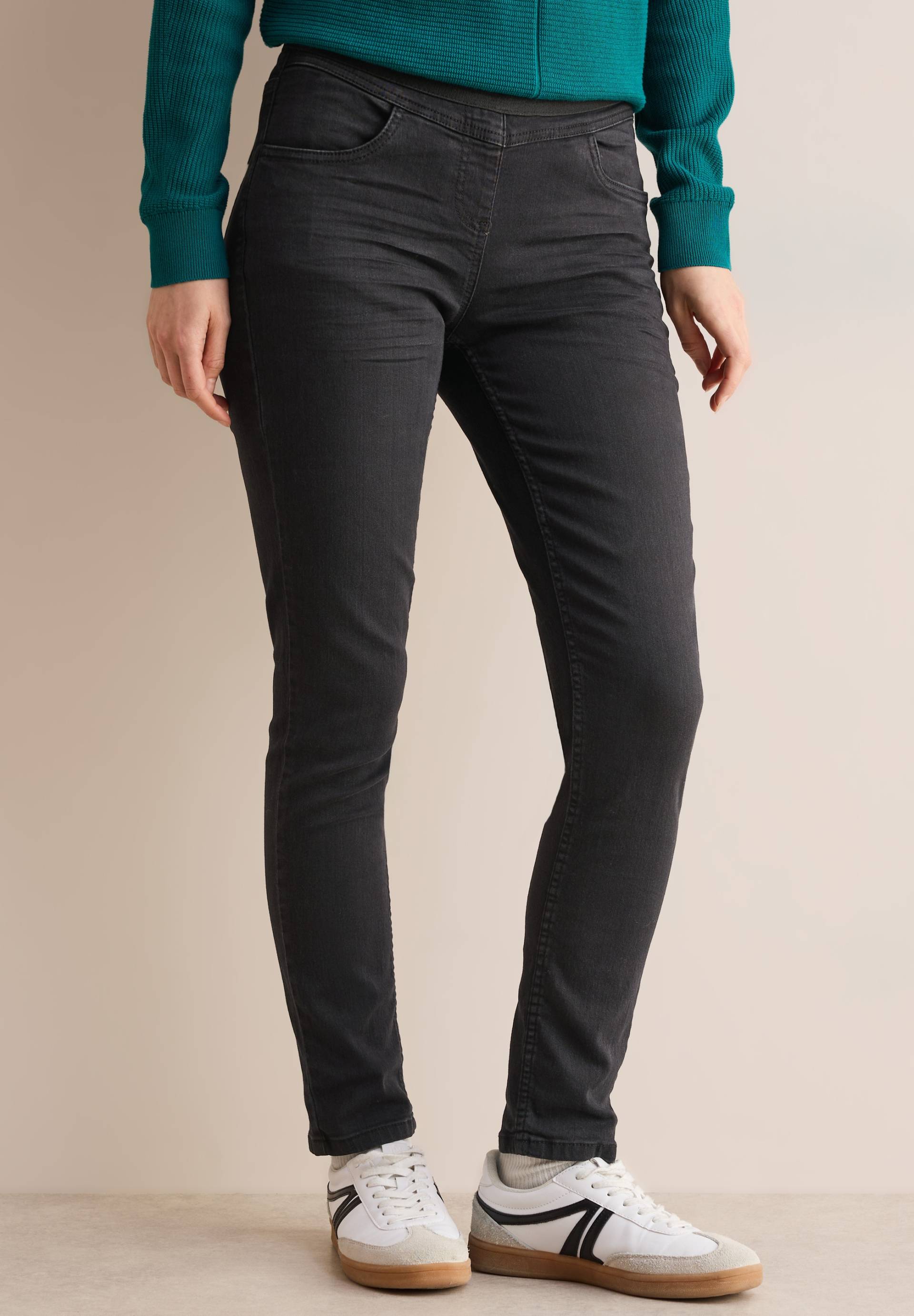 Cecil High-waist-Jeans »Style Vicky«, im Used Look Cecil High-waist-Jeans »Style Vicky«, im Used Look von cecil