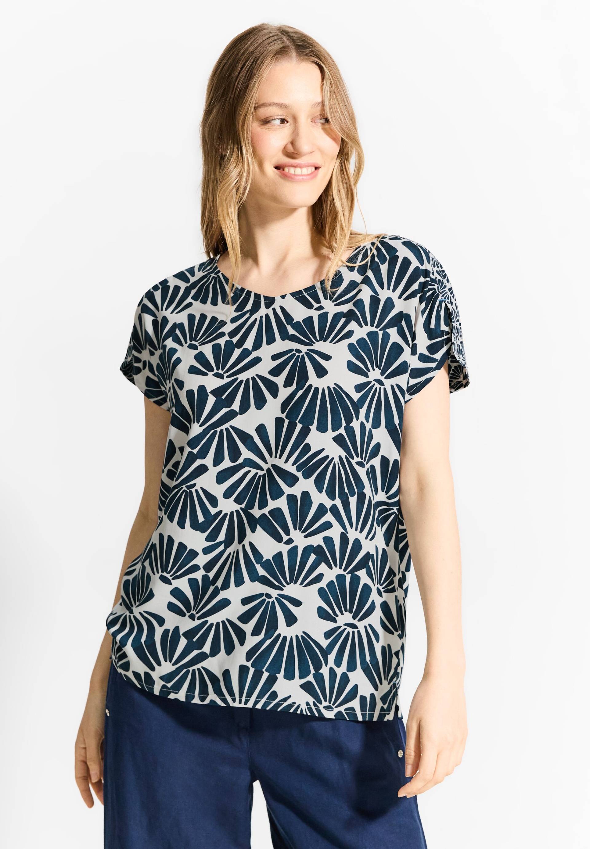 Cecil Kurzarmbluse, mit All-Over Print Cecil Kurzarmbluse, mit All-Over Print von cecil