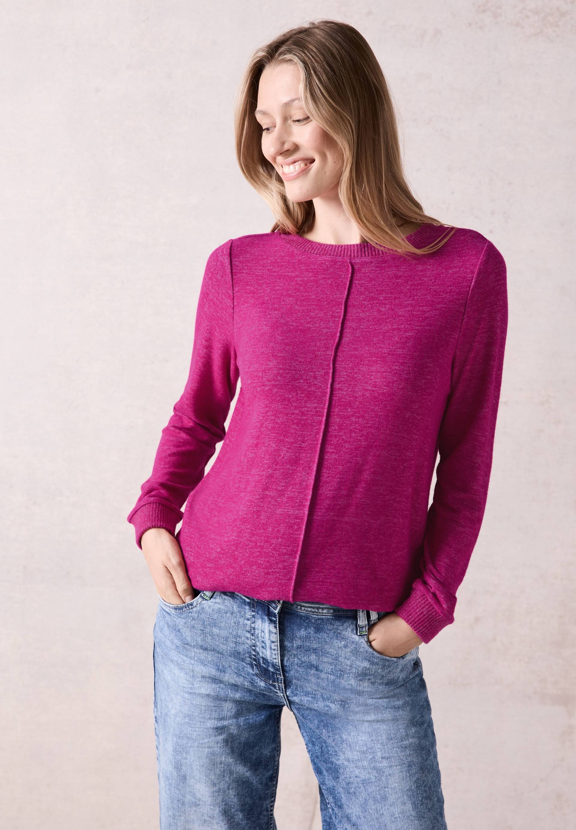 Cecil Langarmshirt, in Melange Optik Cecil Langarmshirt, in Melange Optik von cecil