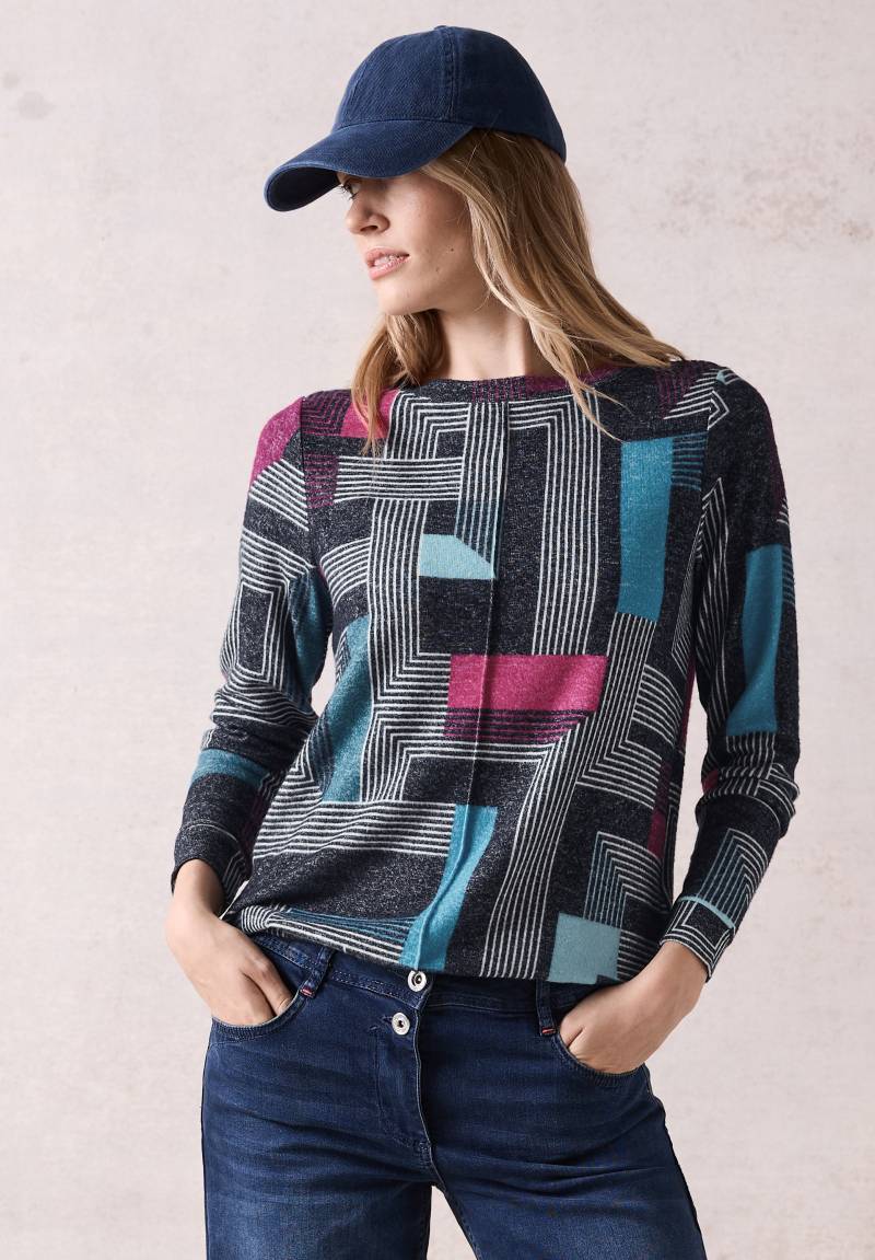 Cecil Langarmshirt, mit All-Over Print von cecil