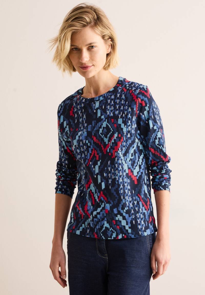 Cecil Langarmshirt, mit All-Over Print von cecil