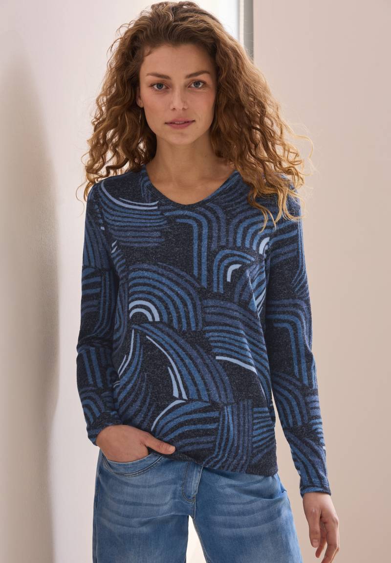 Cecil Langarmshirt, mit All-Over Print von cecil