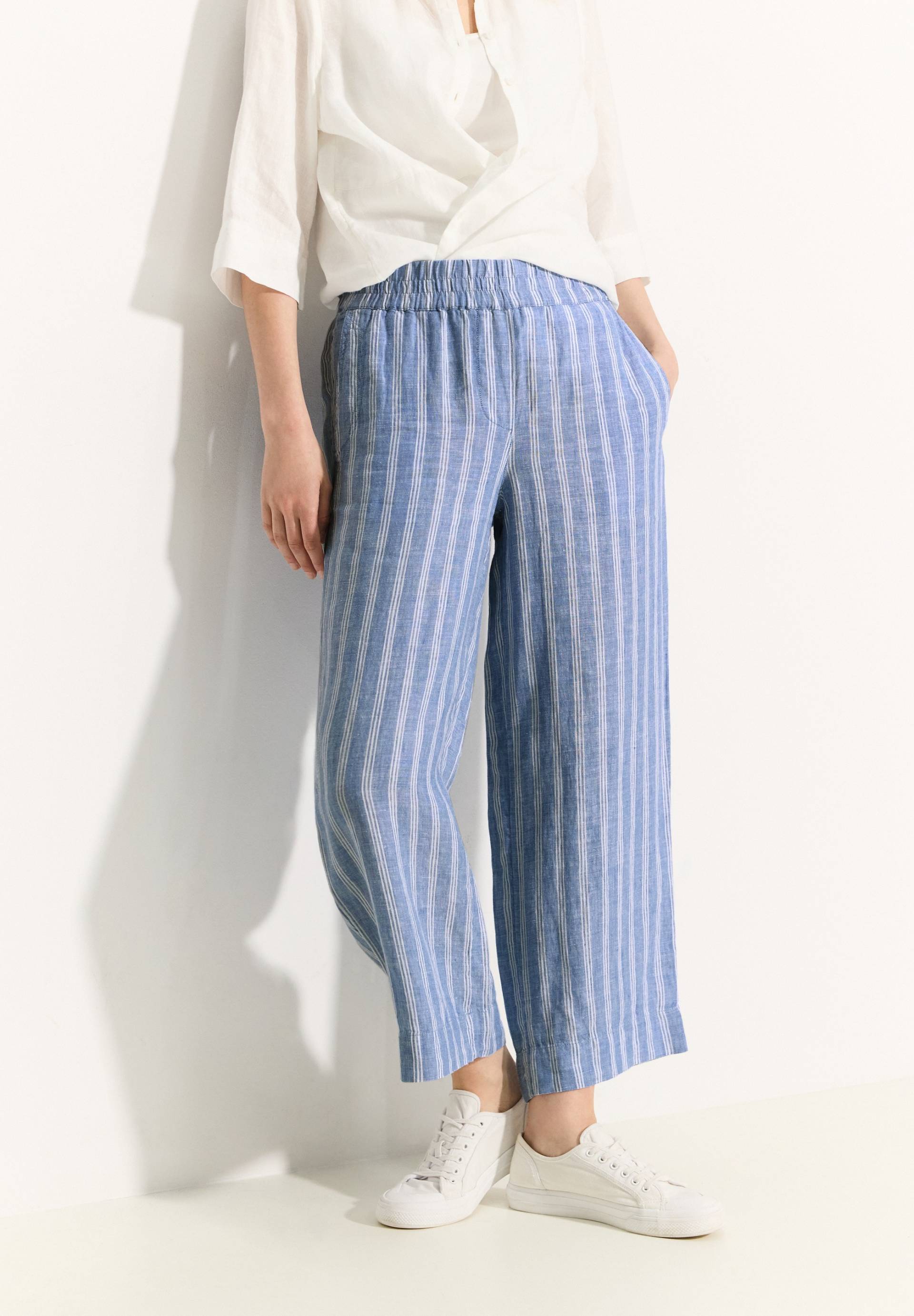 Cecil Leinenhose »NEELE«, mit Streifen im Culotte-Stil Cecil Leinenhose »NEELE«, mit Streifen im Culotte-Stil von cecil