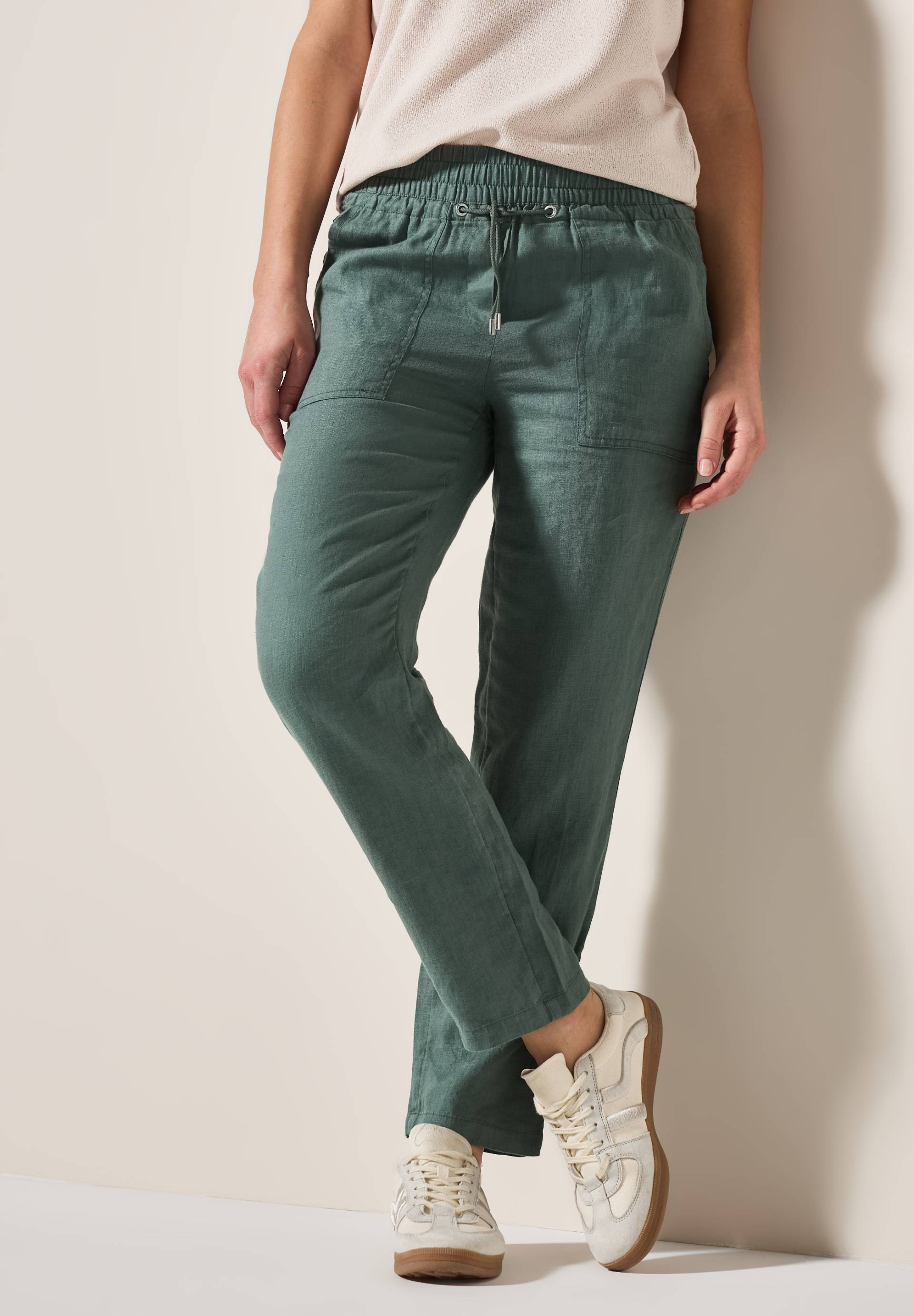 Cecil Leinenhose »Style Tracey«, mit elastischem Bund und Tunnelzug von cecil