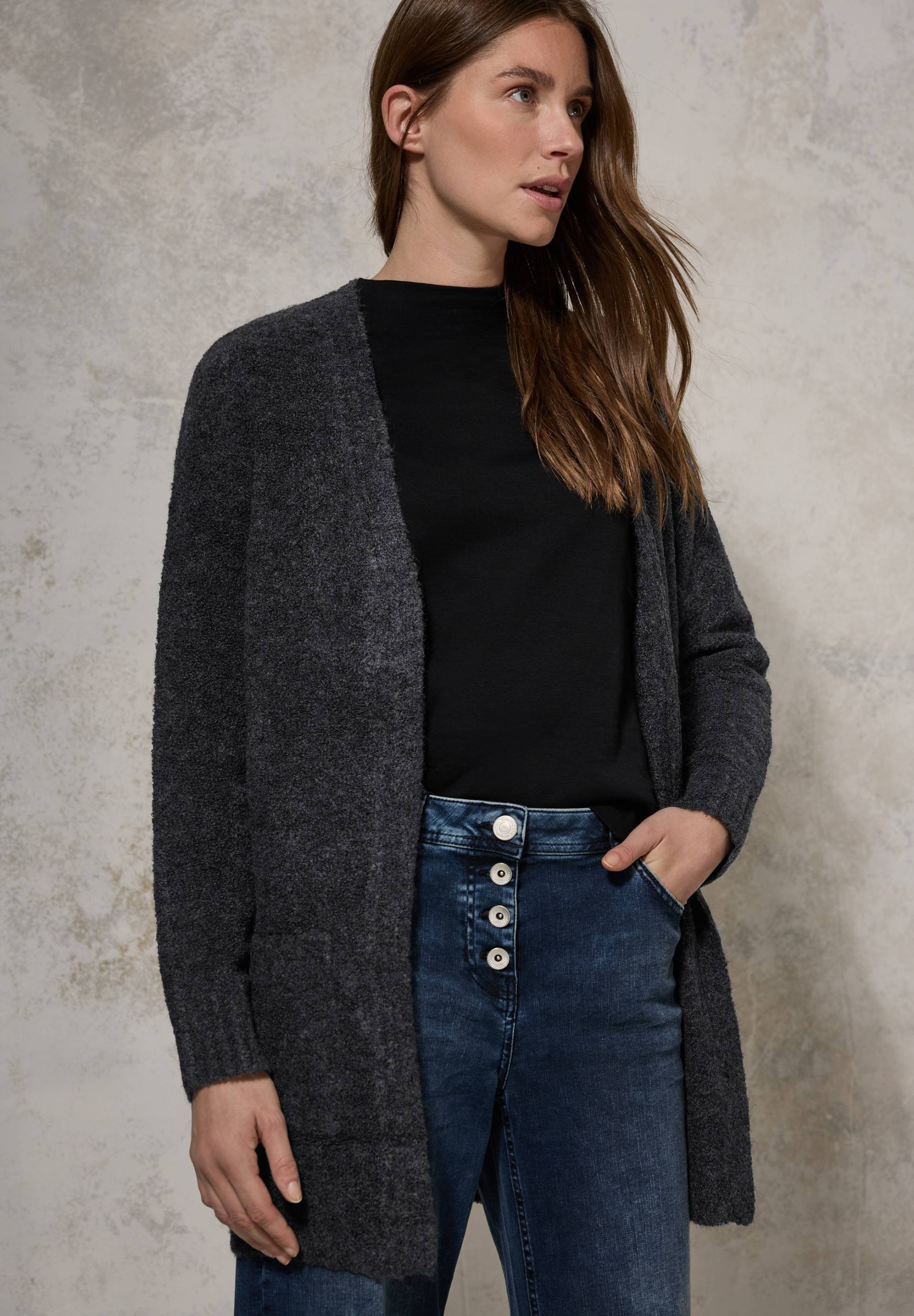 Cecil Longstrickjacke, in kuscheliger Bouclé-Qualität Cecil Longstrickjacke, in kuscheliger Bouclé-Qualität von cecil