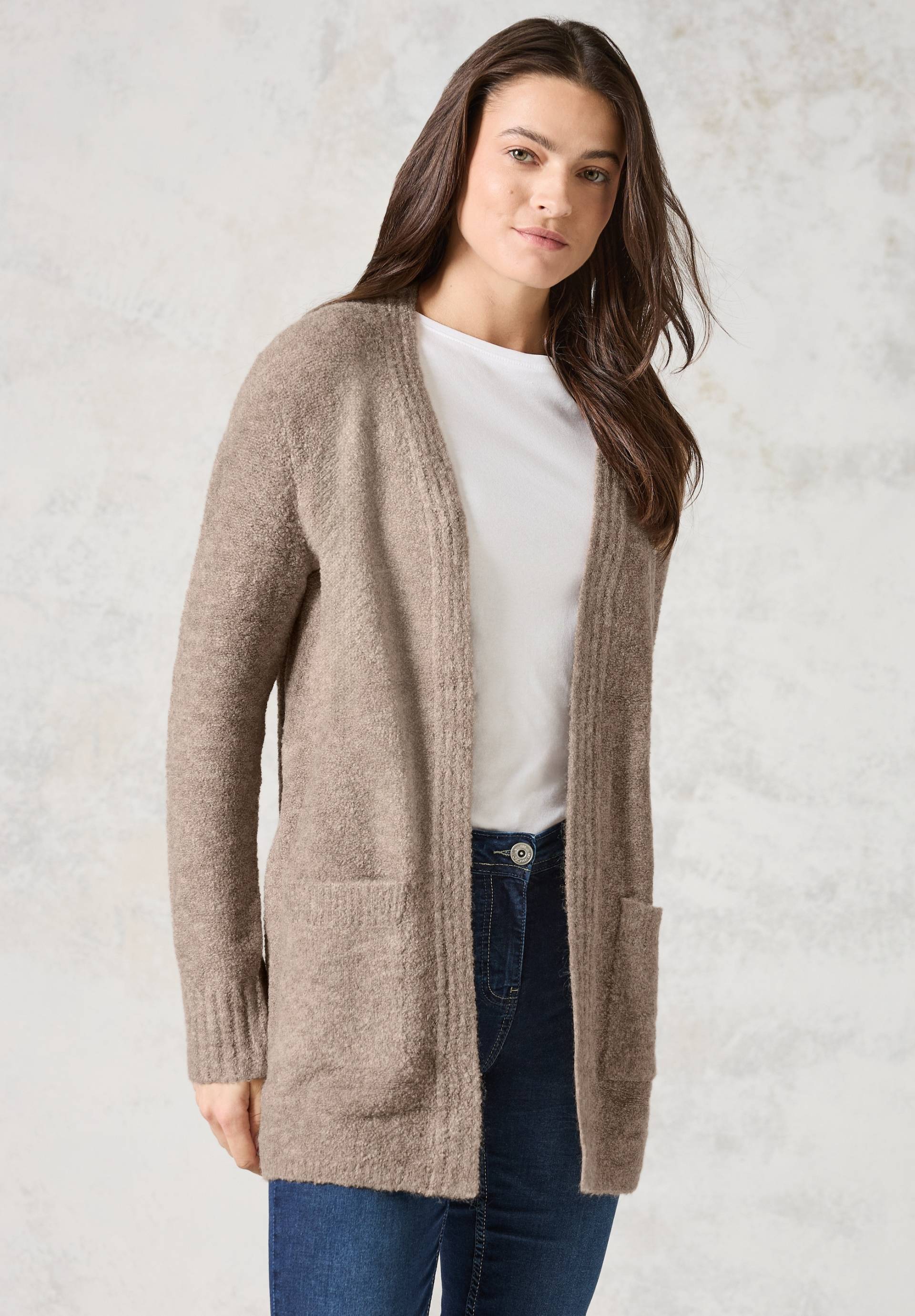 Cecil Longstrickjacke, in kuscheliger Bouclé-Qualität Cecil Longstrickjacke, in kuscheliger Bouclé-Qualität von cecil