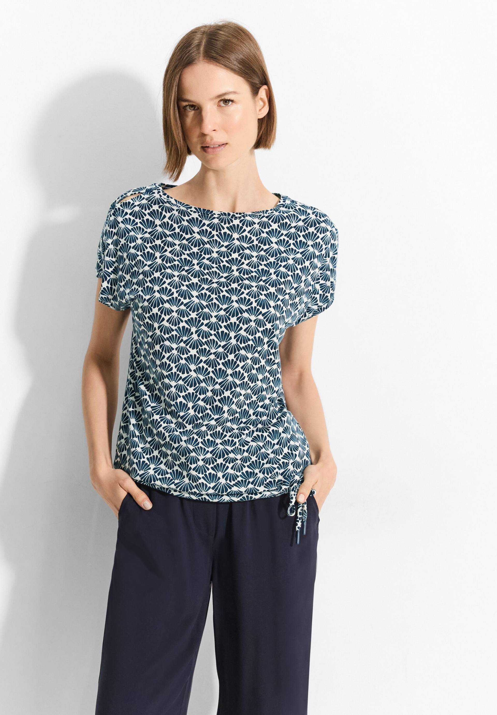 Cecil Print-Shirt, mit luftigen Schlitze an der Schulter Cecil Print-Shirt, mit luftigen Schlitze an der Schulter von cecil