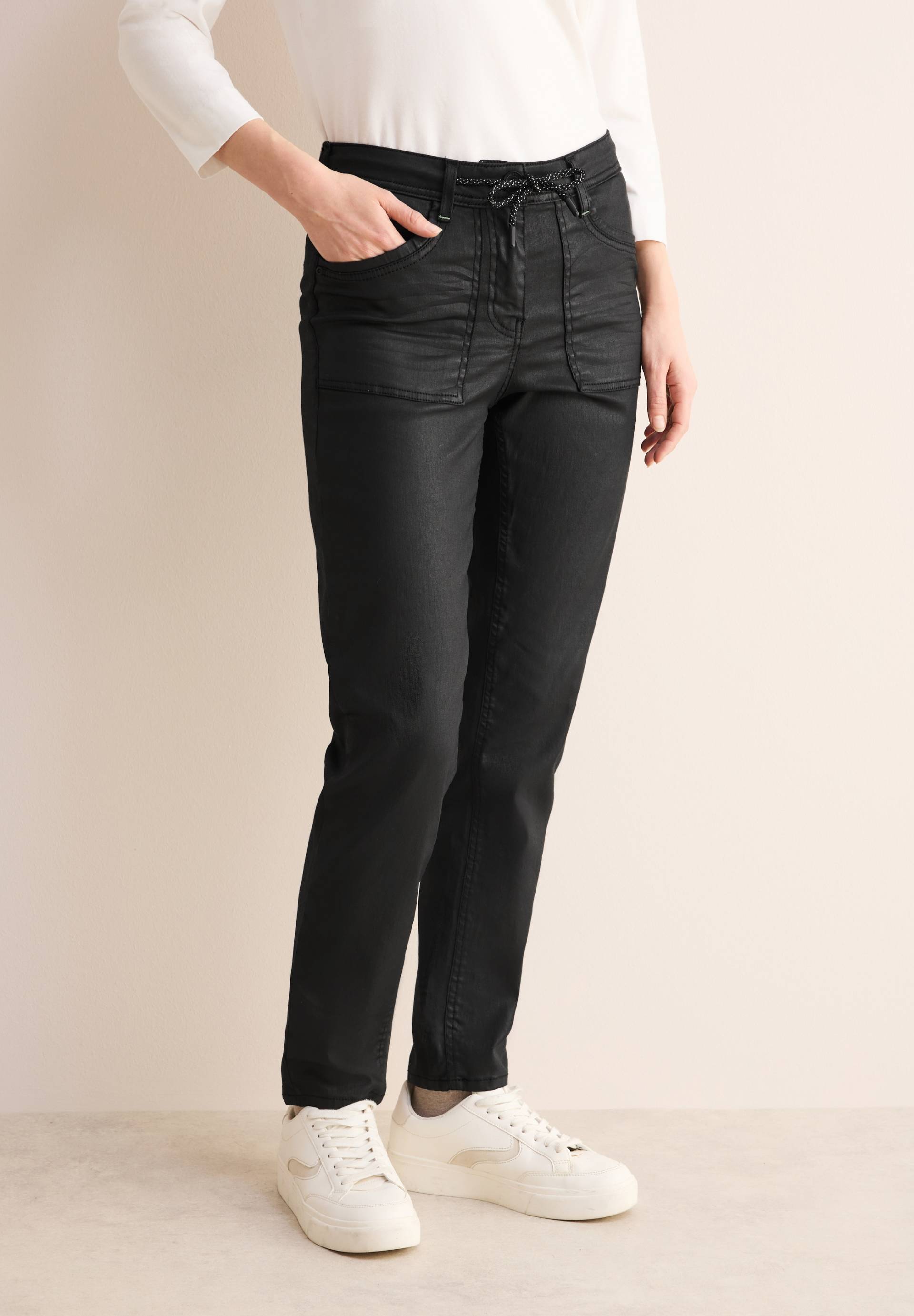 Cecil Regular-fit-Jeans »TRACEY«, mit Tunnelzug am Bund Cecil Regular-fit-Jeans »TRACEY«, mit Tunnelzug am Bund von cecil