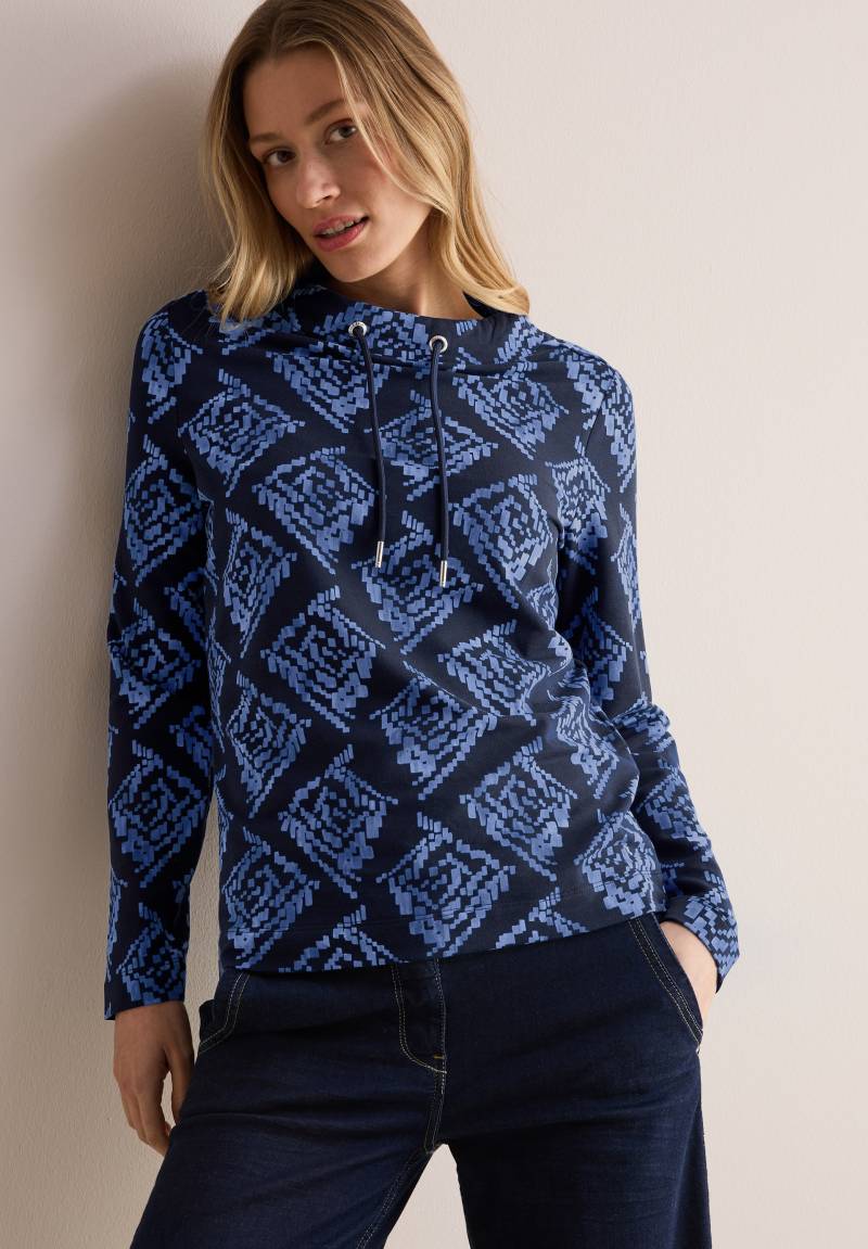 Cecil Rollkragenpullover, mit All-Over Print von cecil