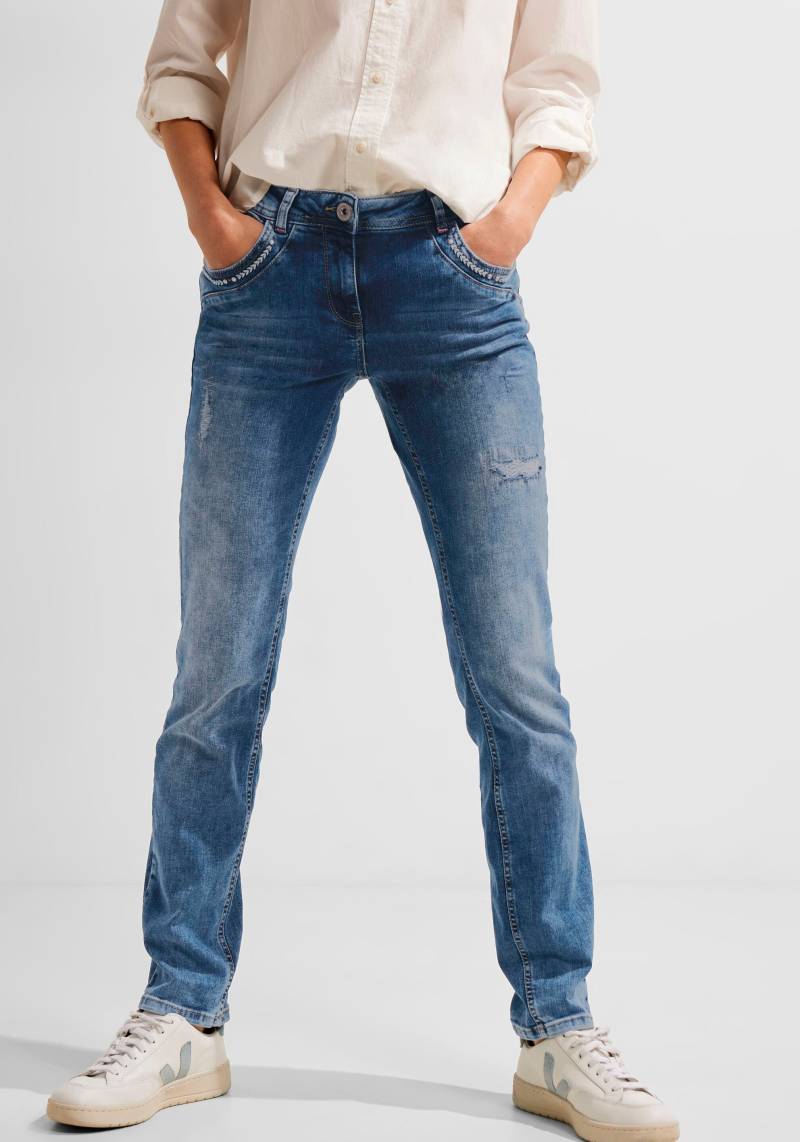 Cecil Slim-fit-Jeans, mit Detroyed-Effekten von cecil