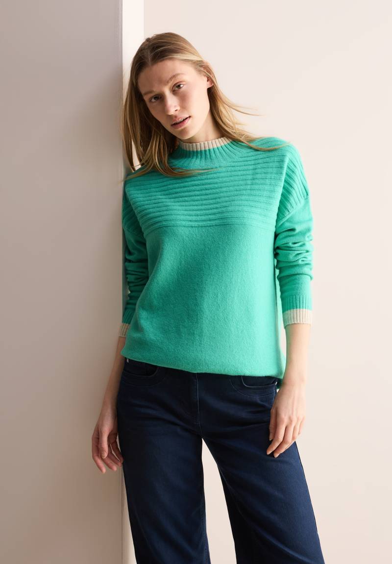 Cecil Stehkragenpullover, mit Elasthan-Anteil von cecil