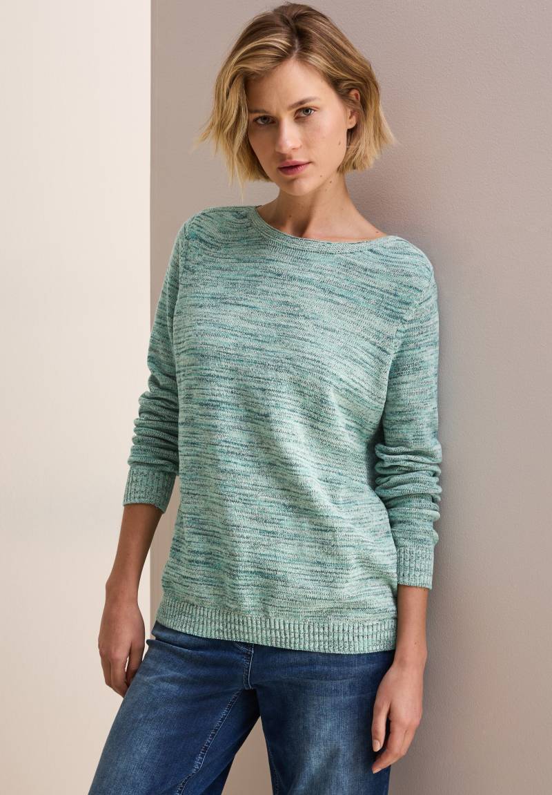 Cecil Strickpullover, im Melange-Look von cecil