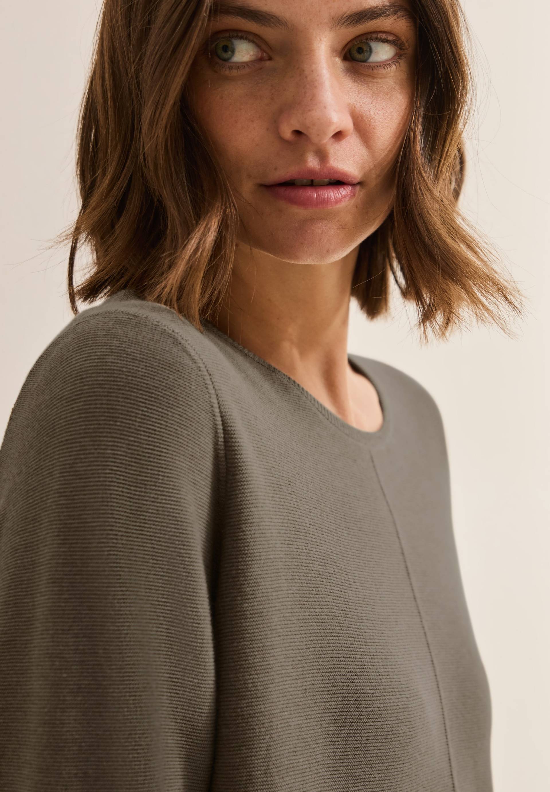 Cecil Strickpullover, mit 3/4-Arm und Rundhals Cecil Strickpullover, mit 3/4-Arm und Rundhals von cecil