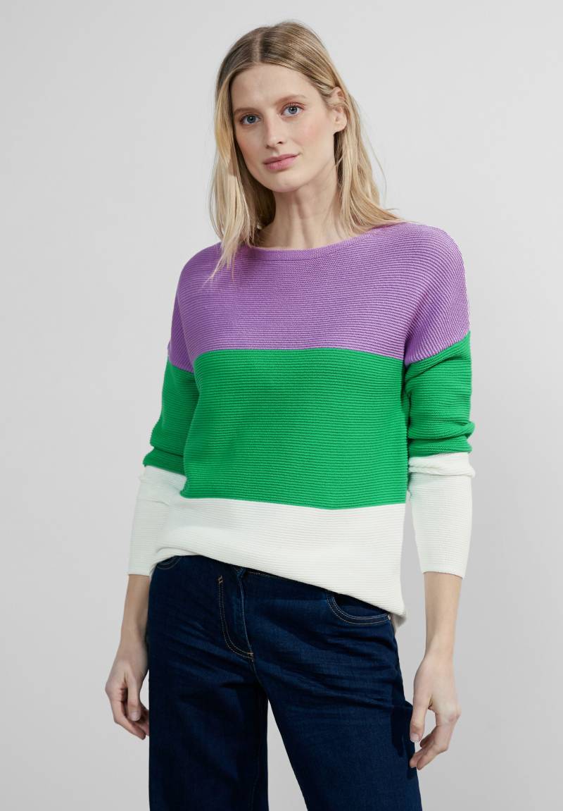 Cecil Strickpullover, mit Colorblocking von cecil