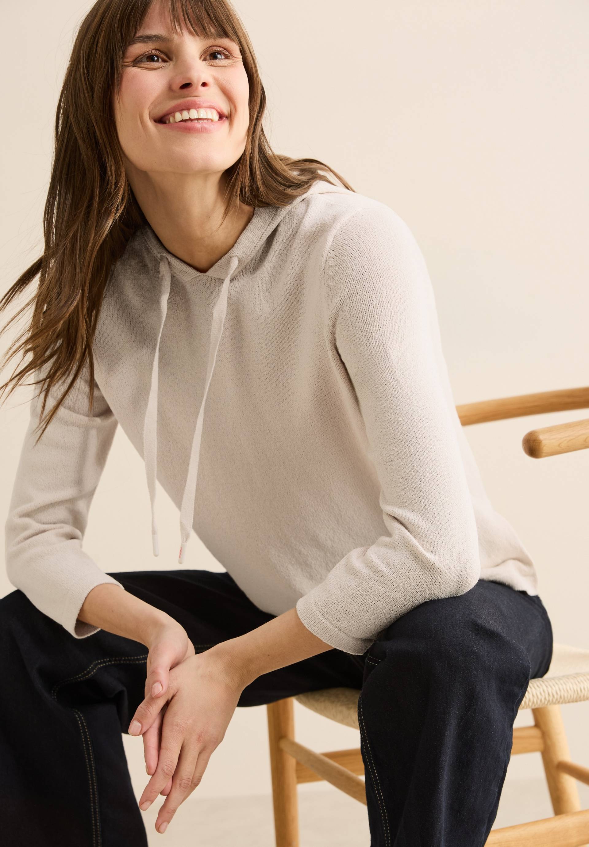 Cecil Strickpullover, mit Kapuze und Tunnelzug Cecil Strickpullover, mit Kapuze und Tunnelzug von cecil