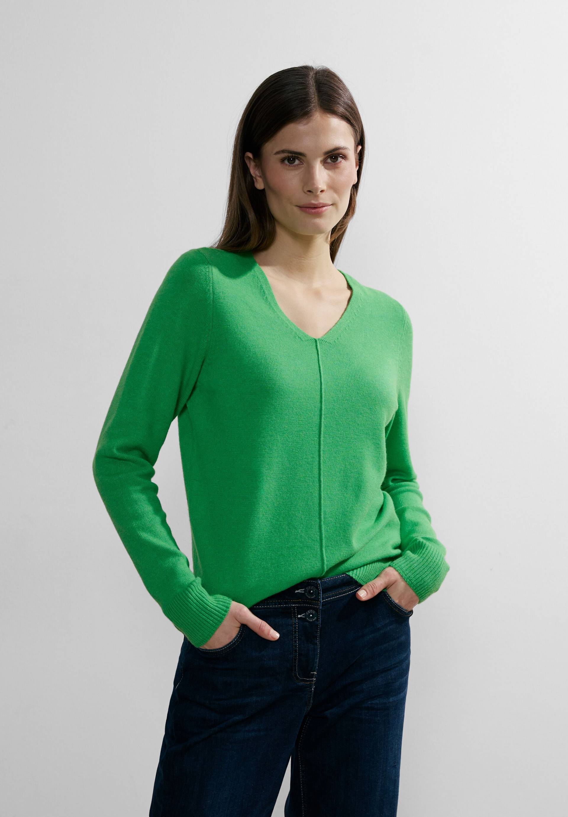 Cecil Strickpullover »Cosy«, mit Ziernaht vorne von cecil