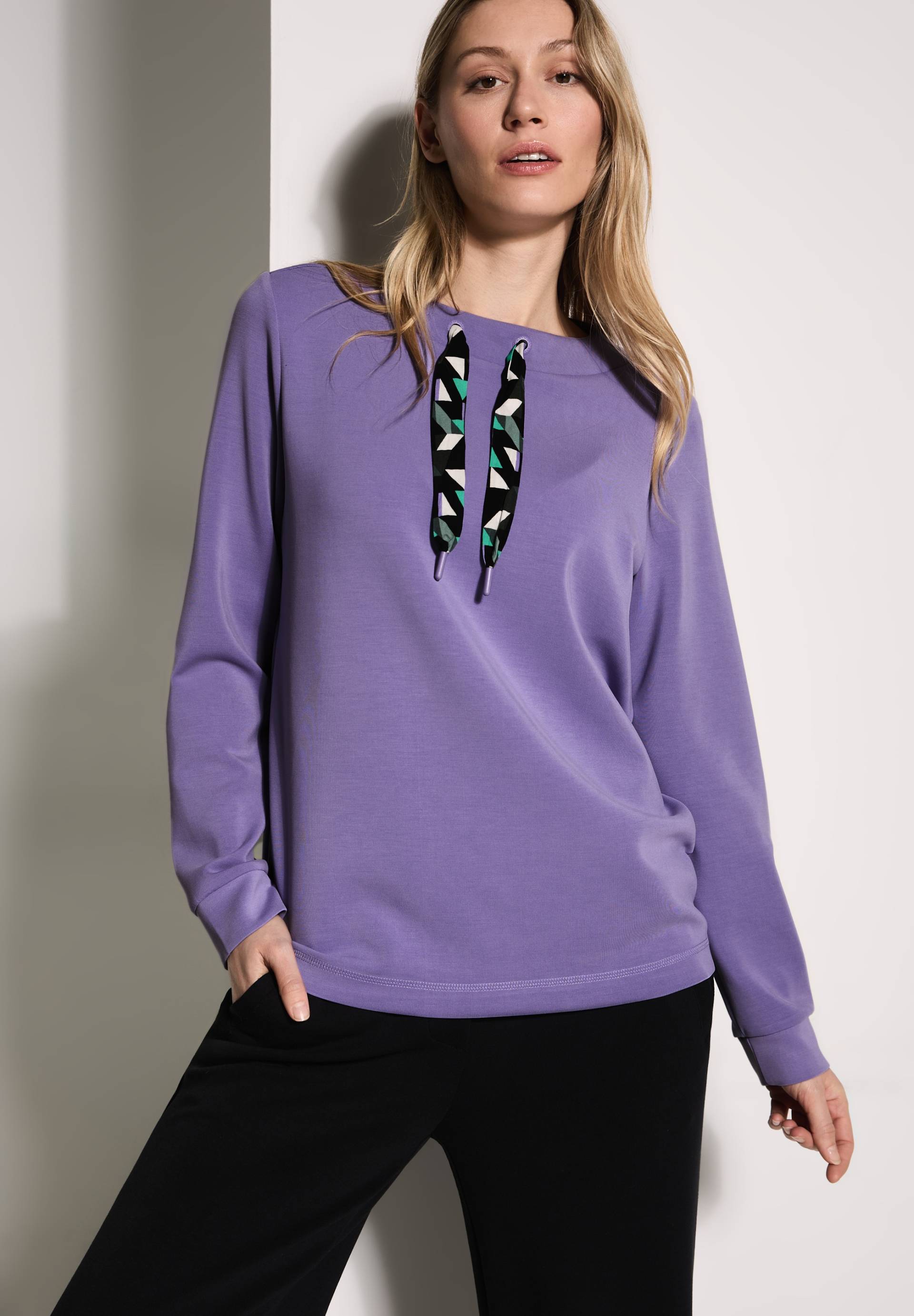 Cecil Sweatshirt, mit Tunnelzug am Kragen Cecil Sweatshirt, mit Tunnelzug am Kragen von cecil