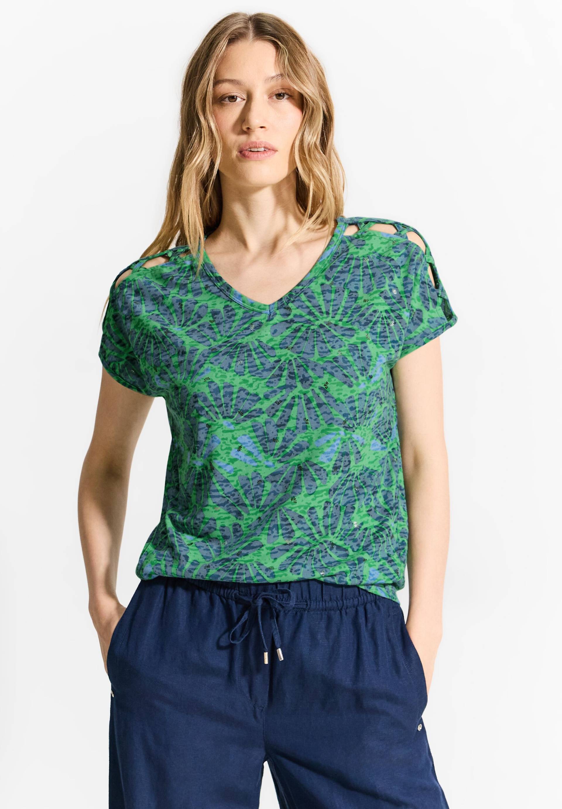 Cecil T-Shirt, mit All-Over Print von cecil