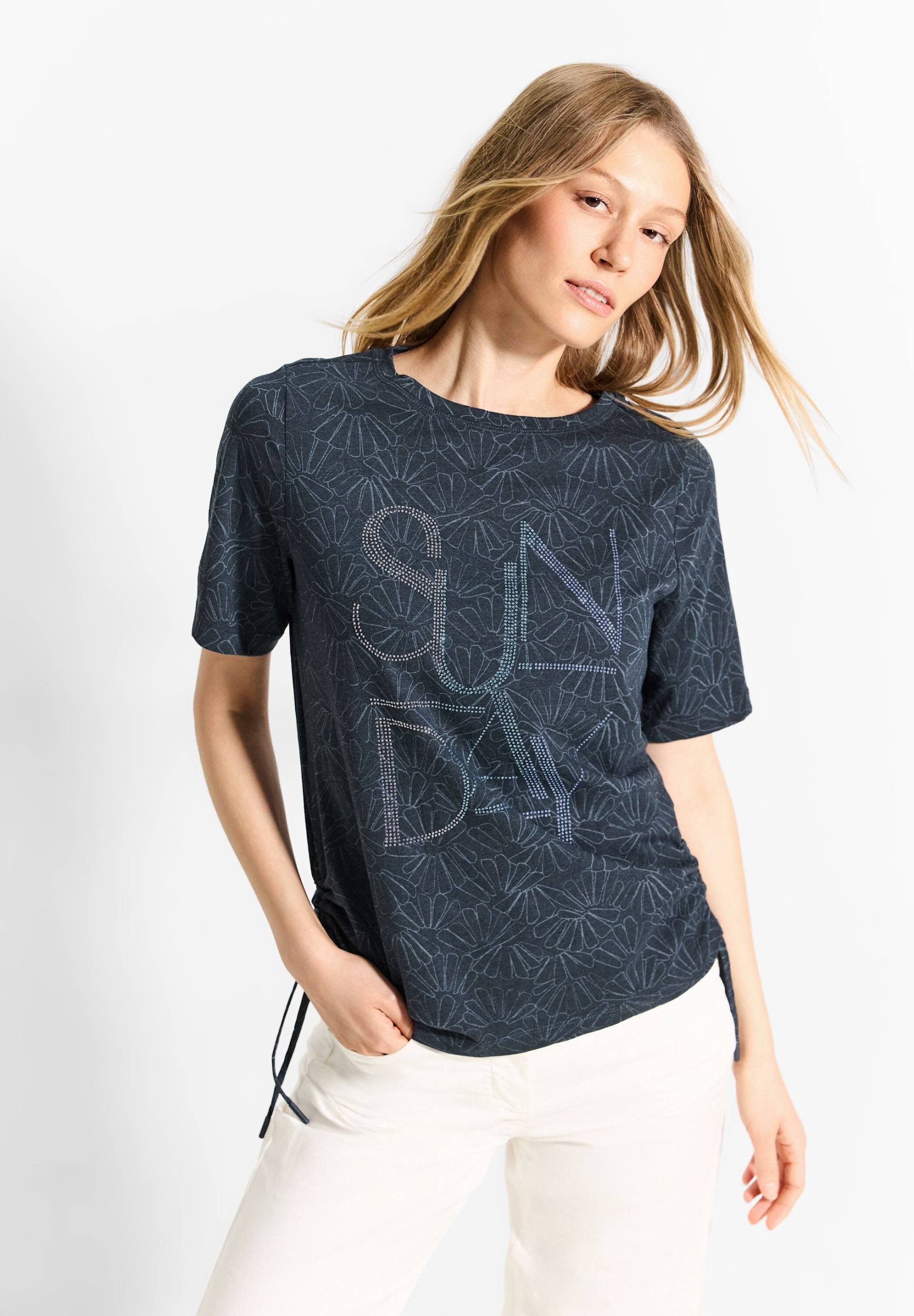 Cecil T-Shirt, mit Schriftzug aus Steinchen Cecil T-Shirt, mit Schriftzug aus Steinchen von cecil